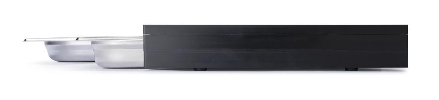 Hochwertiges Duracore-Schneidebrett von Continenta mit 3 Edelstahl-Schubladen, perfekt für die Küche, Masse: 49,5x32,5x5 cm.