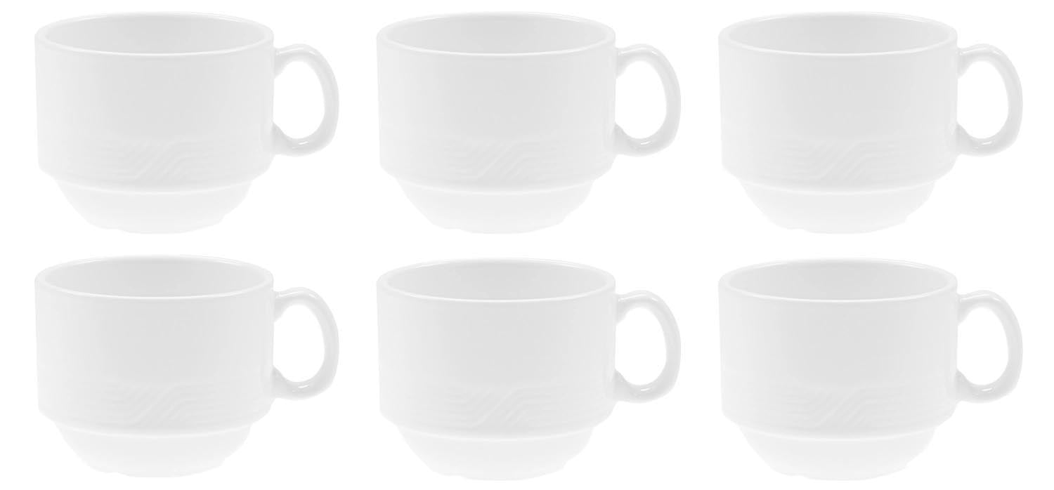6er Set Karat 19 Kaffee Obertasse 0.2lt in Weiss präsentiert im Onlineshop von KAQTU Design AG. Espressotassen ist von Royal Porcelain