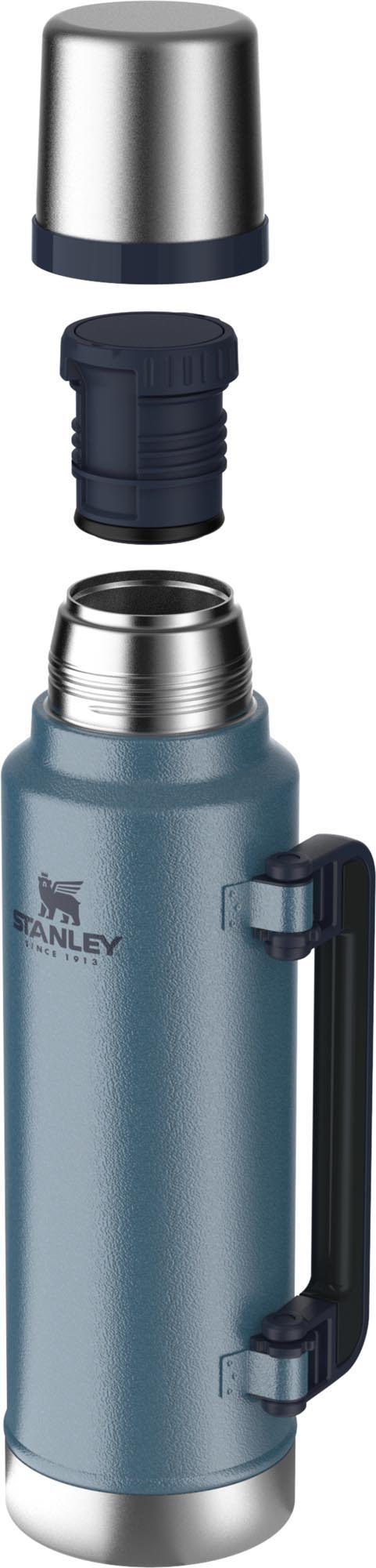 Die Stanley Legendary Classic Flasche 1.4L in Hammertone Lake bietet robuste Isolierung und stilvolles Design für unterwegs.
