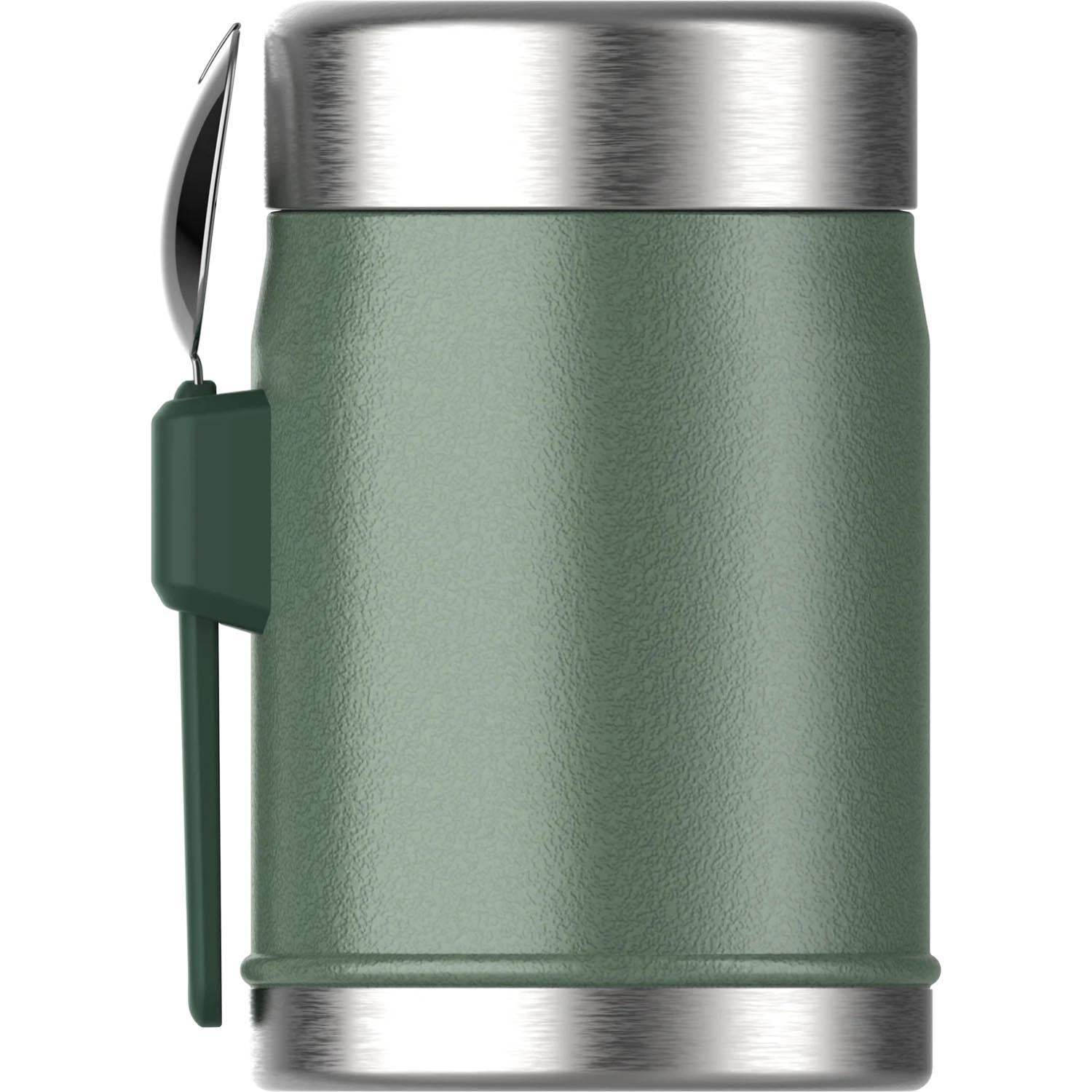 Stanley Legendary Food Jar 0,4l in Hammertone Green mit Spork – robust, isolierend, stilvoll und perfekt für Speisen unterwegs.