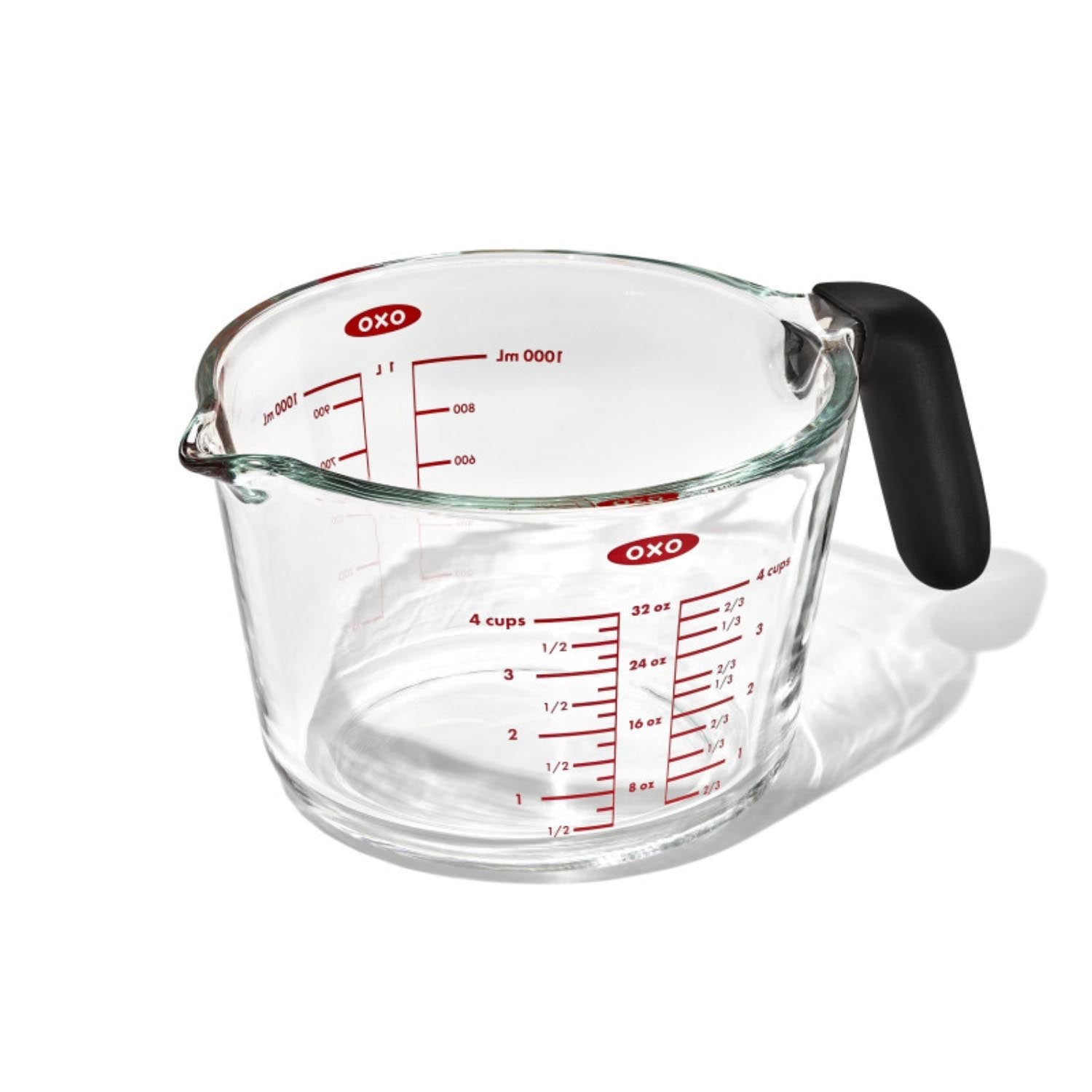 Good Grips Messbecher 1l Glas in Transparent präsentiert im Onlineshop von KAQTU Design AG. Küchenhelfer ist von OXO