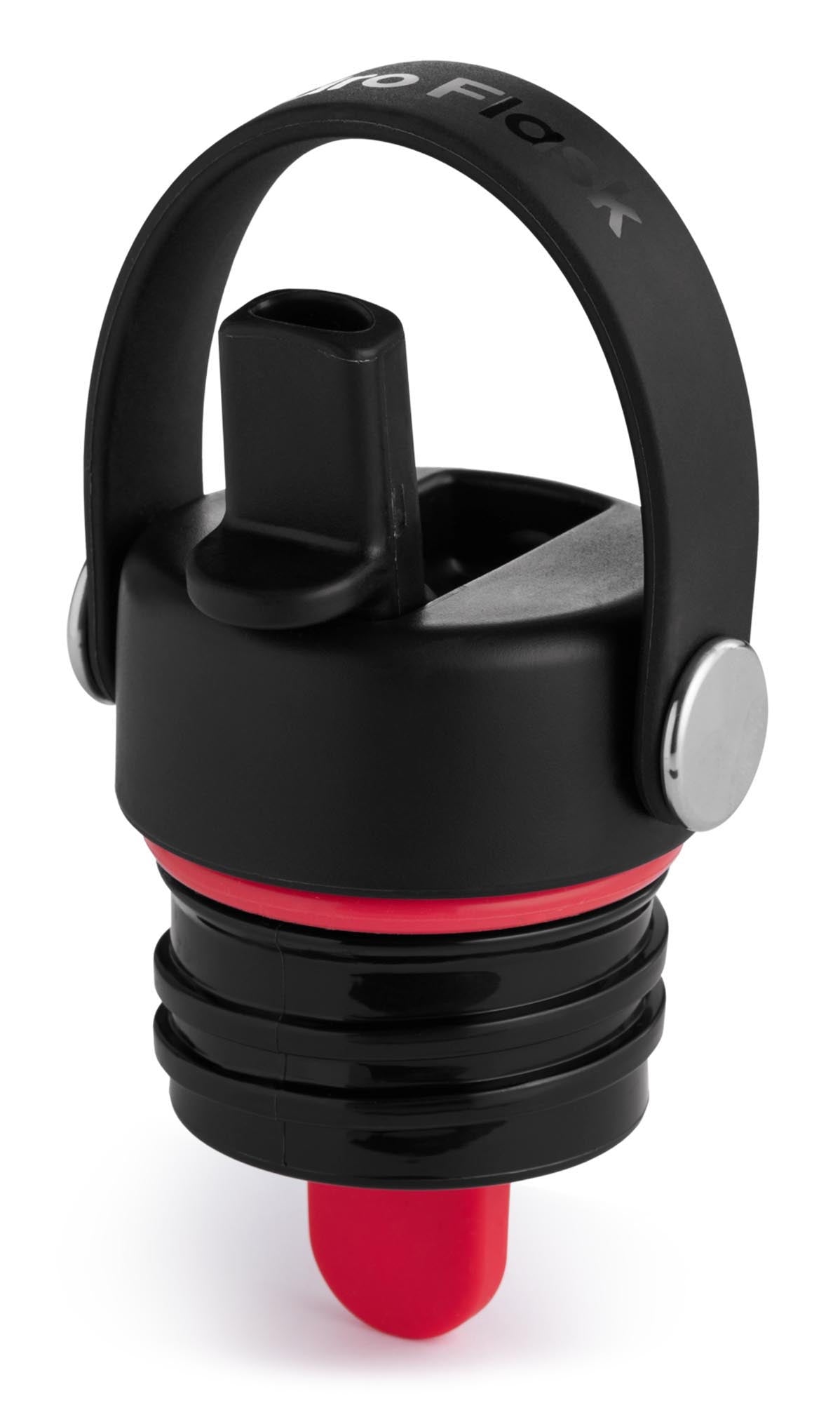 Schwarzer Standard Flex Deckel mit Strohhalm von Hydro Flask, ideal für Aufbewahrungsbehälter. Praktisch und stylisch für unterwegs.