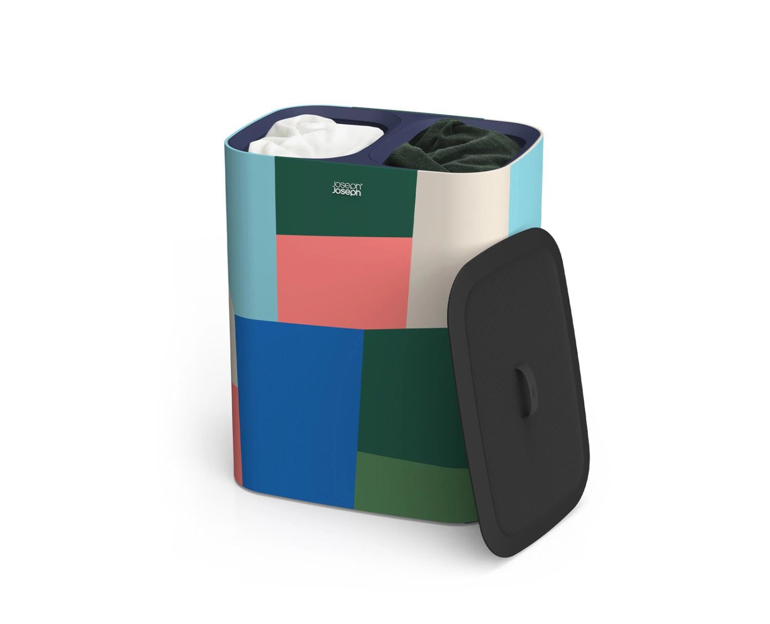 Tota 90l Wäschetrennkorb  (J Lawes) 2x 45L in Mehrfarbig präsentiert im Onlineshop von KAQTU Design AG. Wäschekorb ist von Joseph Joseph