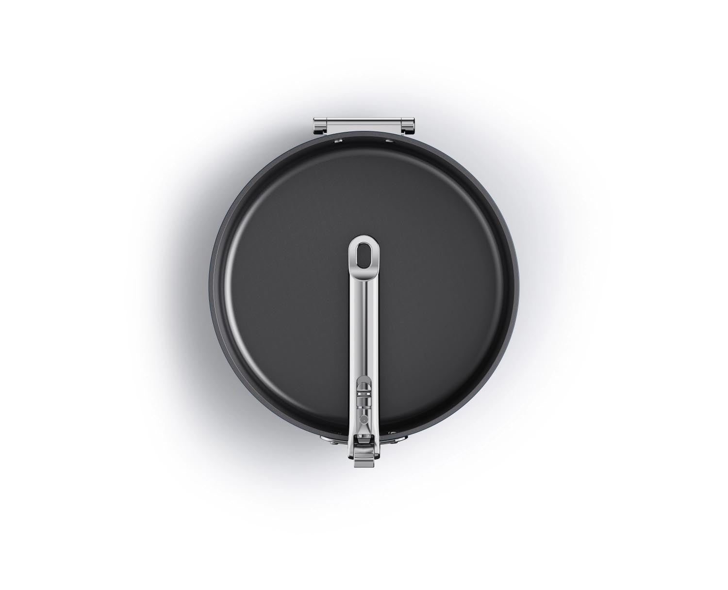 Die innovative Space Bratpfanne D28cm von Joseph Joseph überzeugt mit klappbarem Griff, hochwertiger Antihaftbeschichtung und platzsparendem Design.