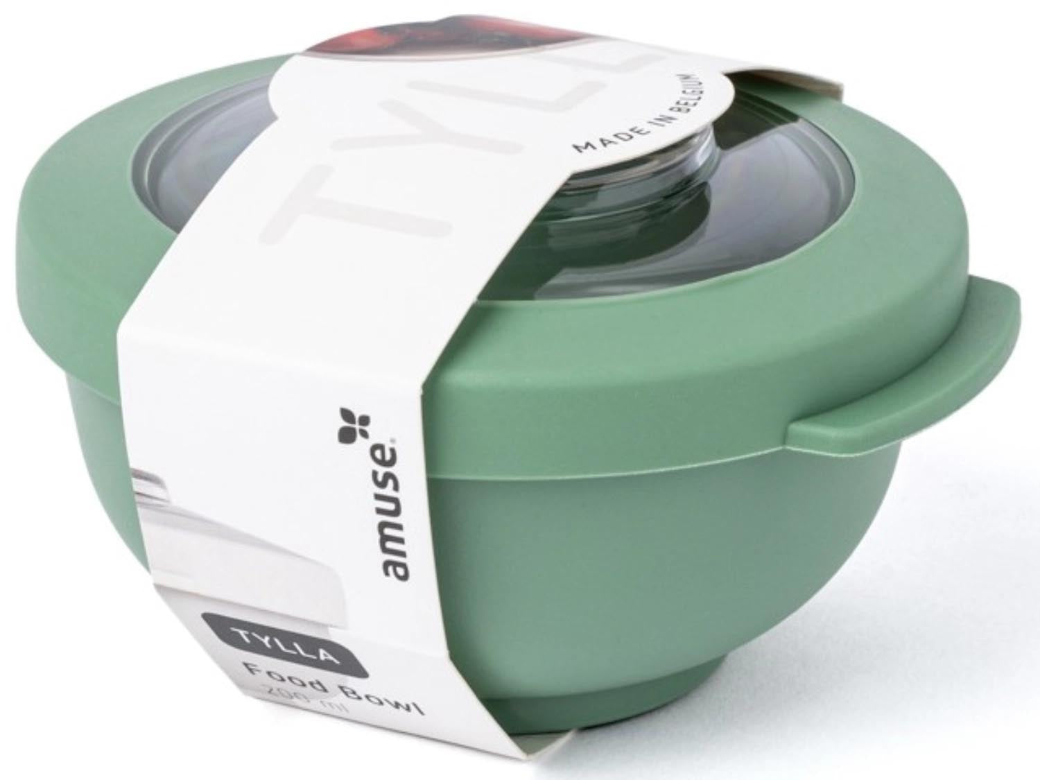 Die Tylla Bowl 200ml in Salbeigrün von Amuse ist eine stilvolle, nachhaltige Schale aus robustem PP-Material.
