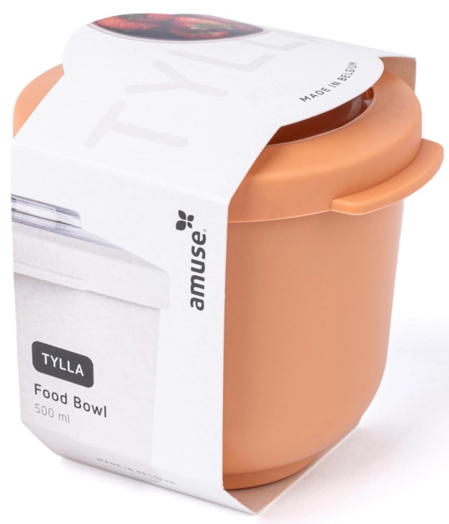Die Tylla Bowl 500ml in Peach von Amuse ist eine stilvolle, praktische Schüssel aus PP, ideal für Speisen und Aufbewahrung.