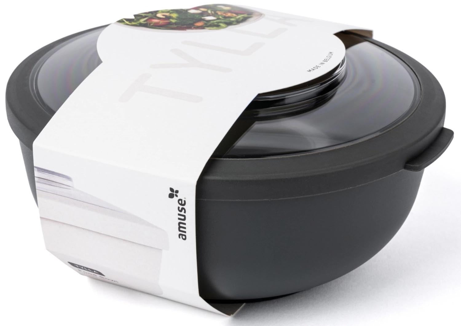 Die Tylla Bowl 2000ml von Amuse in Charcoal ist eine stilvolle, robuste Schüssel aus PP, ideal für vielseitige Anwendungen.