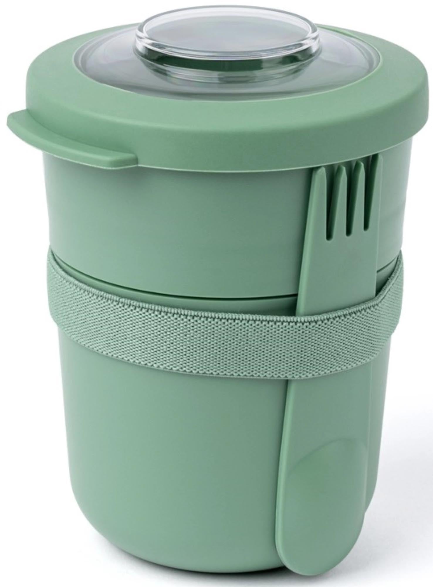 Tylla Bowl Duo 450ml+150ml PP sage in Grün präsentiert im Onlineshop von KAQTU Design AG. Aufbewahrungsbehälter ist von Amuse