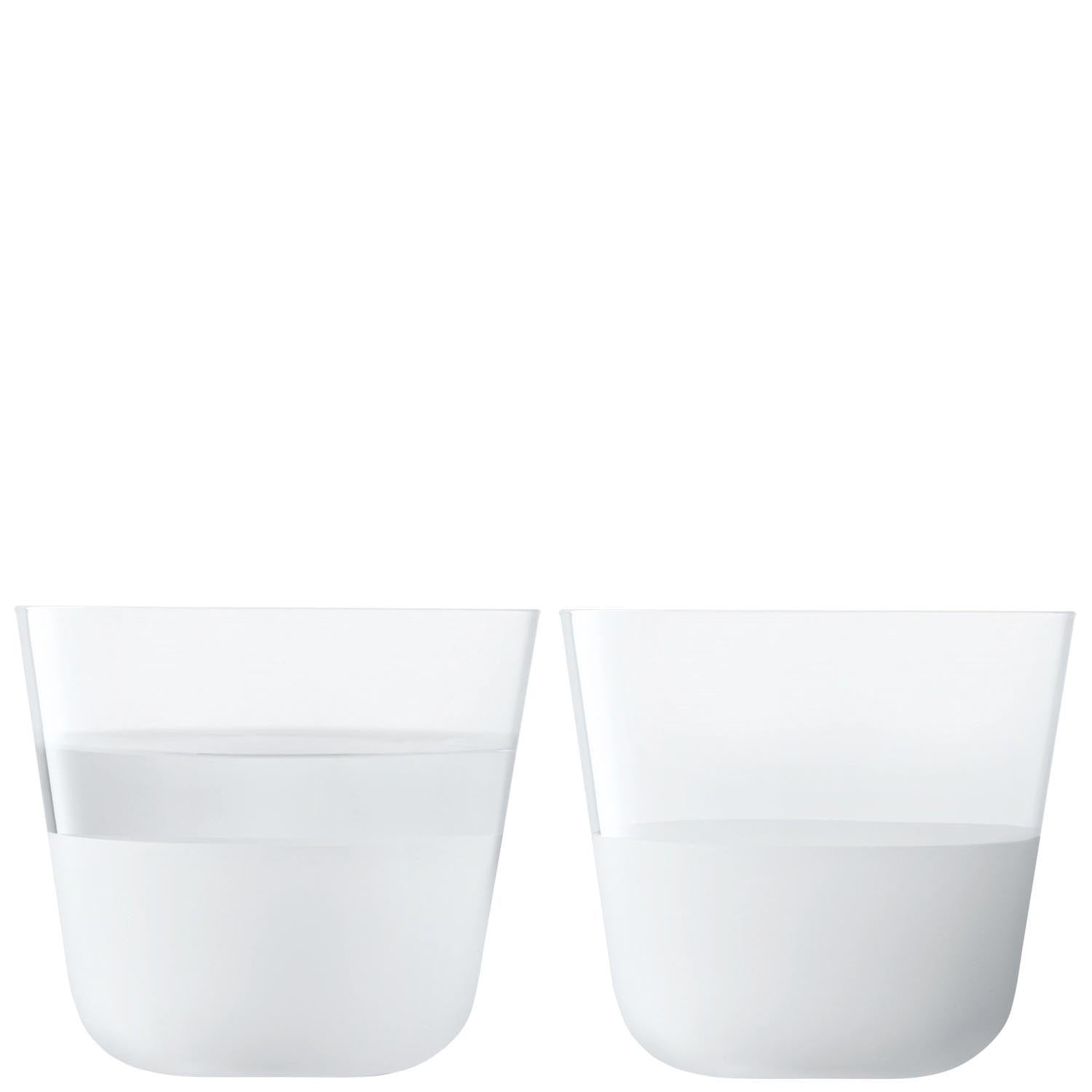 2er Set Arc Contrast Trinkbecher 260ml mist in Transparent präsentiert im Onlineshop von KAQTU Design AG. Glas ist von LSA