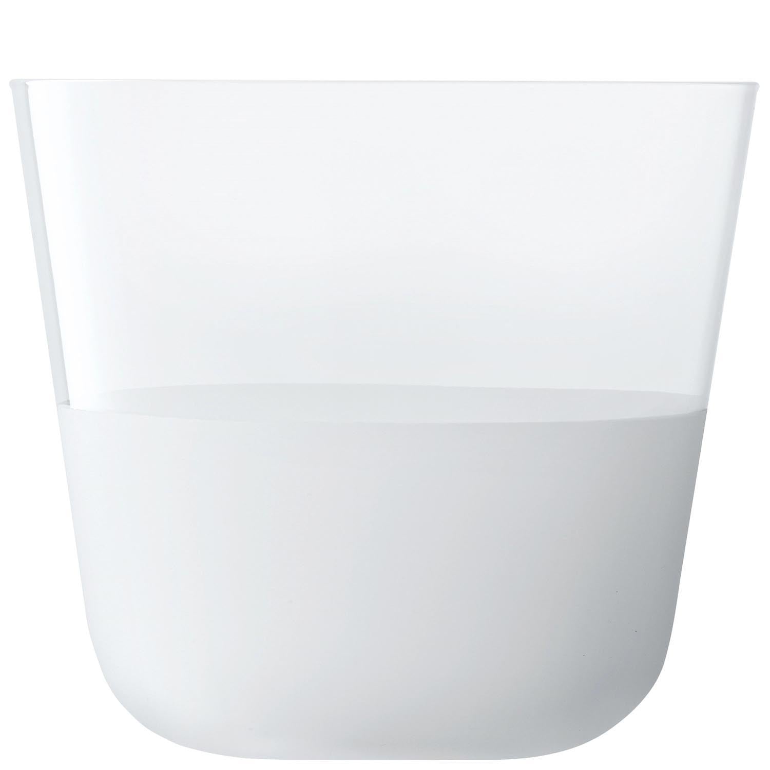 Elegantes 2er Set Arc Contrast Trinkbecher von LSA, 260ml, in Mist-Farbton, ideal für stilvolles Servieren von Getränken.