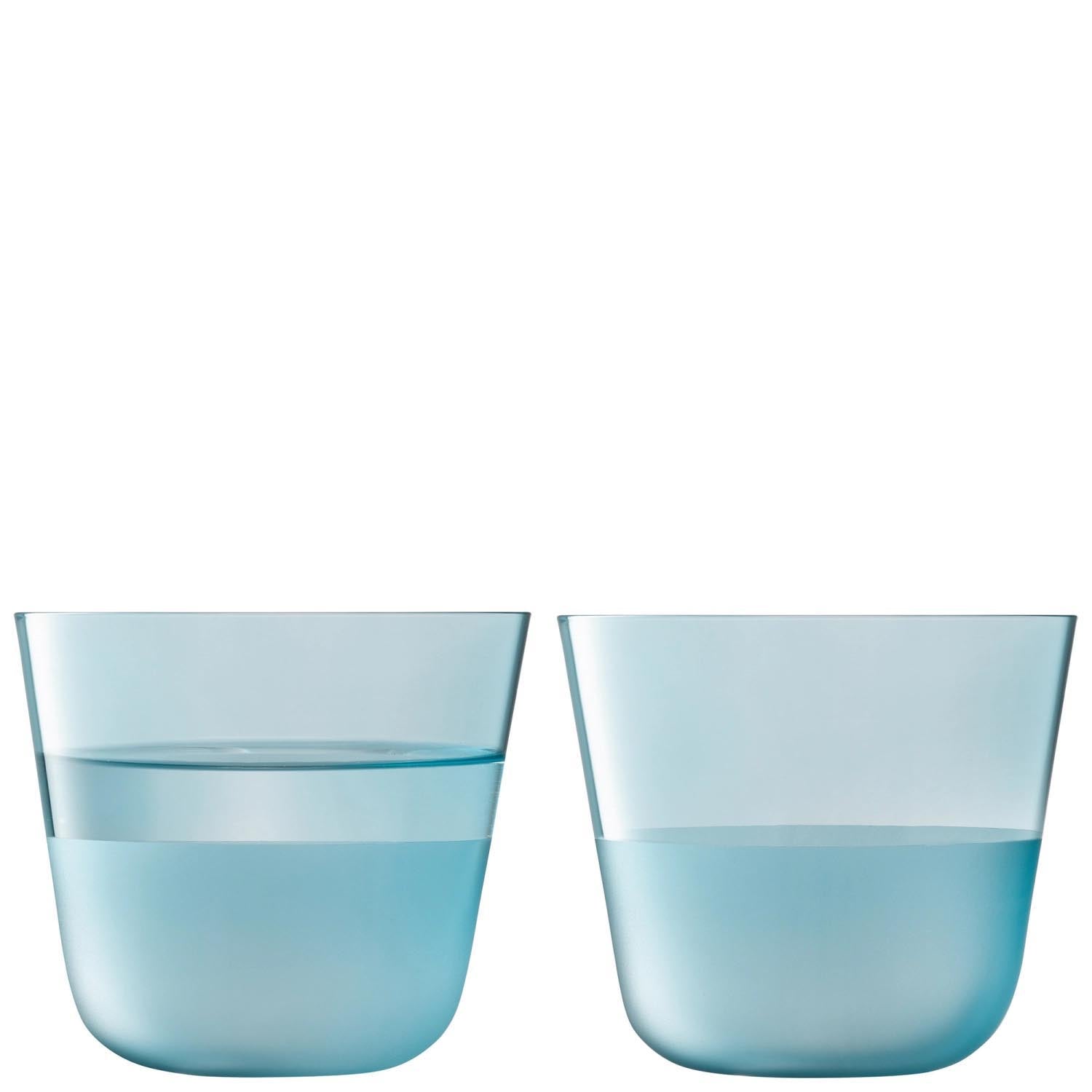 2er Set Arc Contrast Trinkbecher 260ml sky in Blau präsentiert im Onlineshop von KAQTU Design AG. Glas ist von LSA
