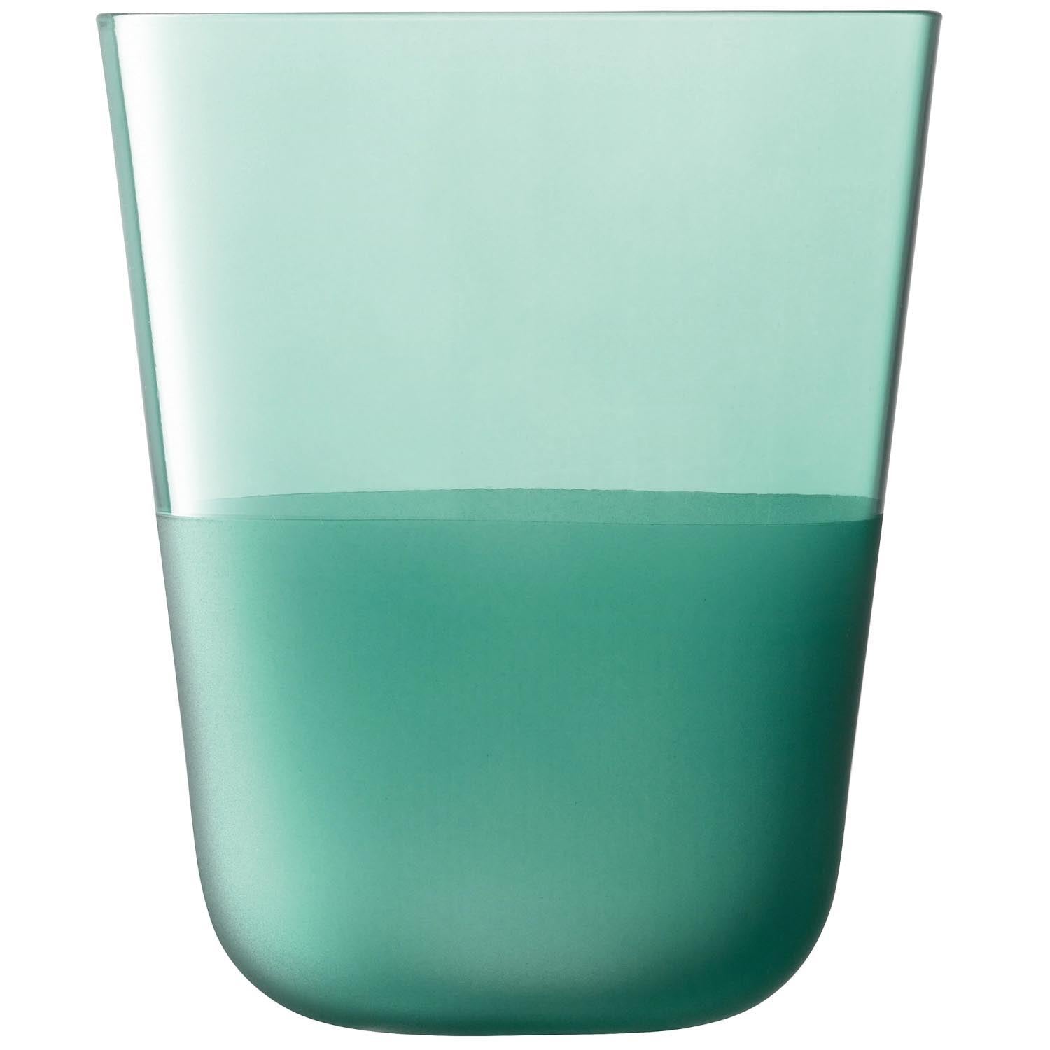 Elegantes 2er Set Trinkbecher (380ml) von LSA in der Farbe Ocean, ideal für stilvolles Servieren von Getränken.