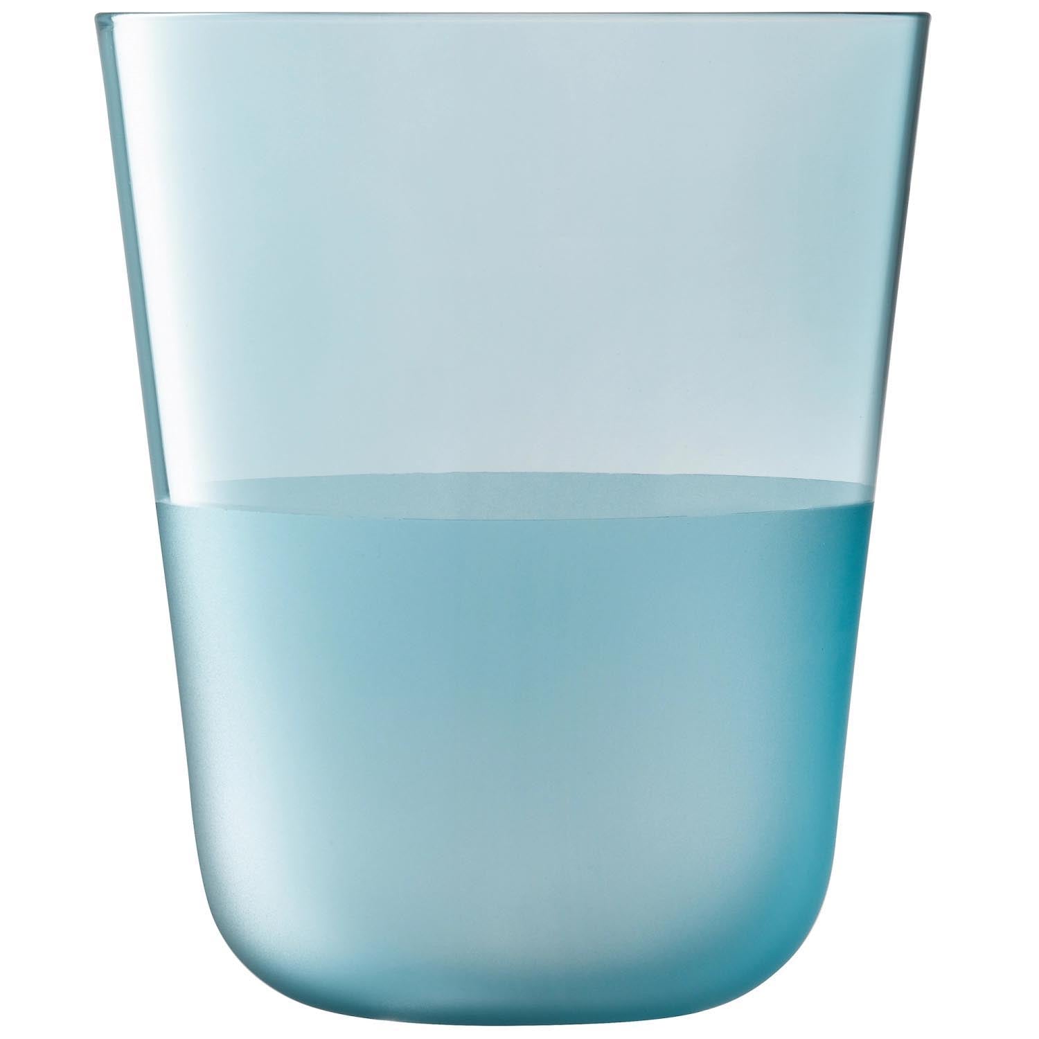 Elegantes 2er Set Trinkbecher von LSA, 380ml, in Sky Blau. Perfekt für stilvolles Servieren von Getränken.