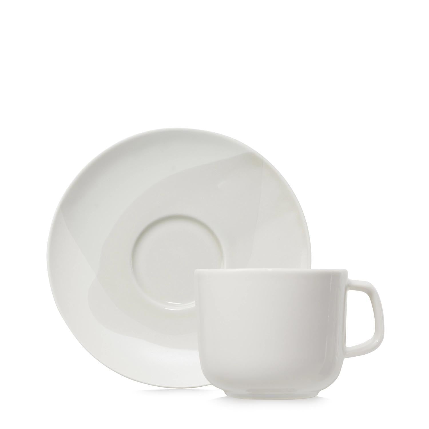 Confluence Teetasse m. Untertasse 20cl leinen alab. weiss in Beige präsentiert im Onlineshop von KAQTU Design AG. Espressotassen ist von Revol