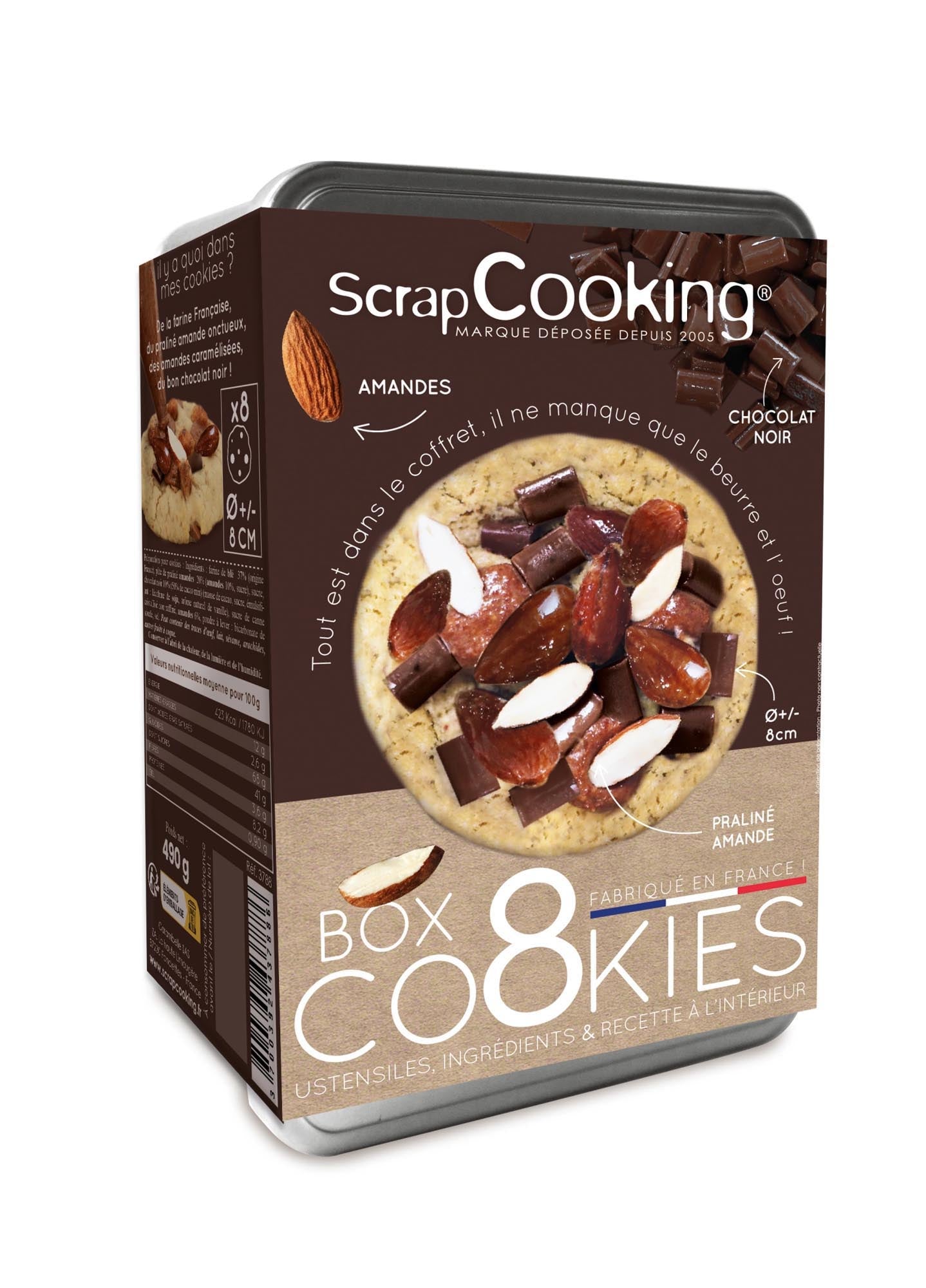 Backmischung Cookies dunkle Schokolade Mandel Praline Paste in Braun präsentiert im Onlineshop von KAQTU Design AG. Lebensmittel ist von Scrap Cooking