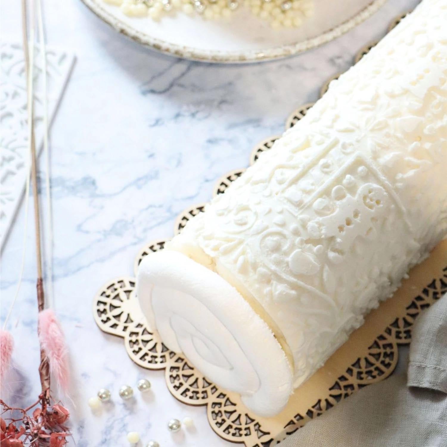 Antihaft-Silikonmatte 40x30cm von Scrap Cooking, ideal für Weihnachtsrouladen, langlebig, pflegeleicht und vielseitig einsetzbar.