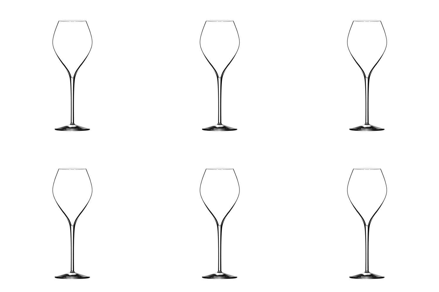 6er Set P. Jamesse Premium Champagnerglas 30cl in Transparent präsentiert im Onlineshop von KAQTU Design AG. Glas ist von Lehmann Glass