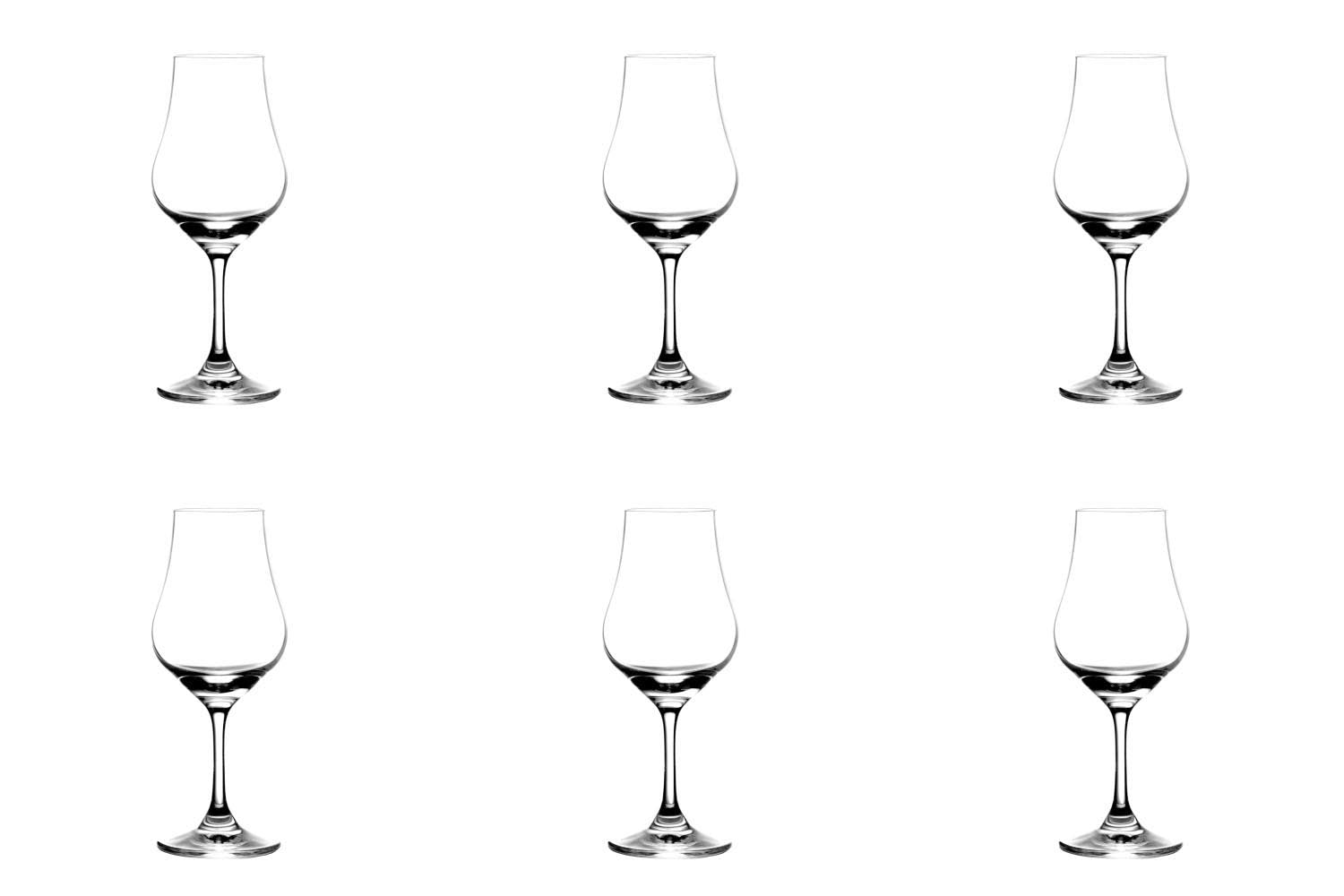 6er Set Eaux de vie Spirituosenglas 15cl in Transparent präsentiert im Onlineshop von KAQTU Design AG. Glas ist von Lehmann Glass