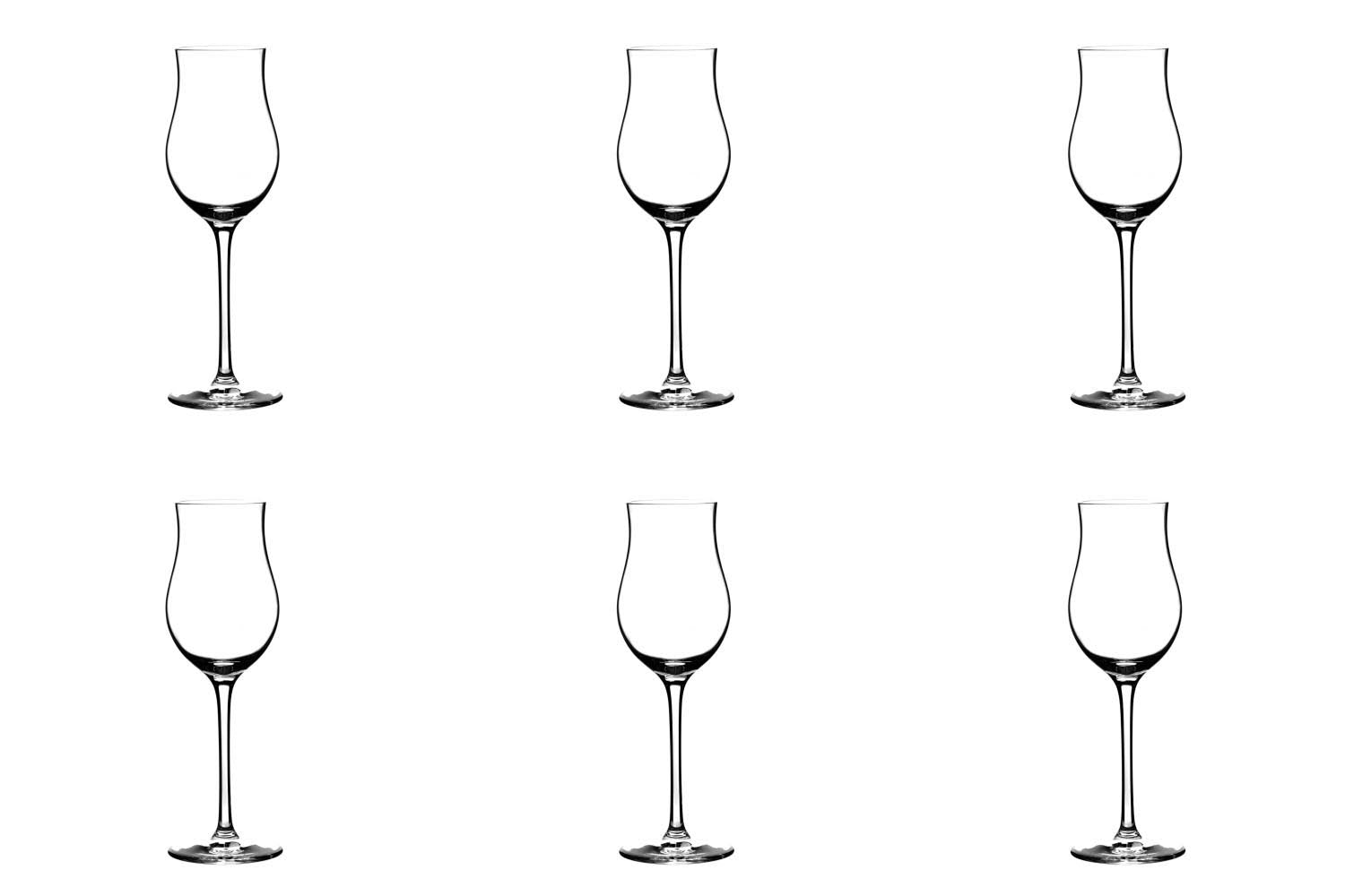 6er Set Grand Réserve Spirituosenglas 13cl in Transparent präsentiert im Onlineshop von KAQTU Design AG. Glas ist von Lehmann Glass