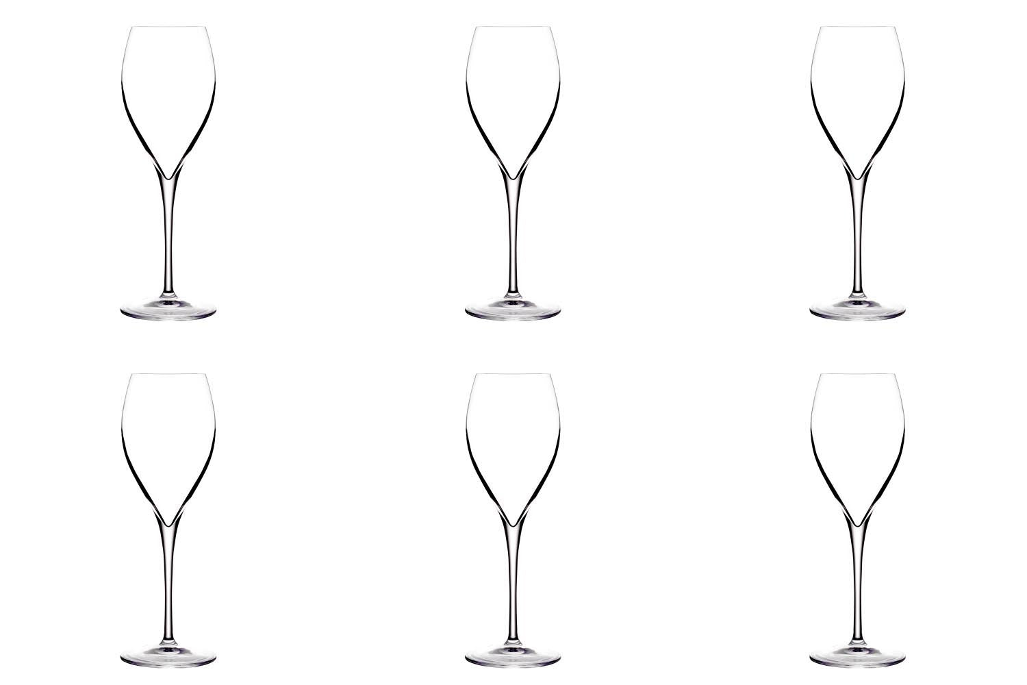6er Set Opale Champagnerglas 21cl in Transparent präsentiert im Onlineshop von KAQTU Design AG. Glas ist von Lehmann Glass