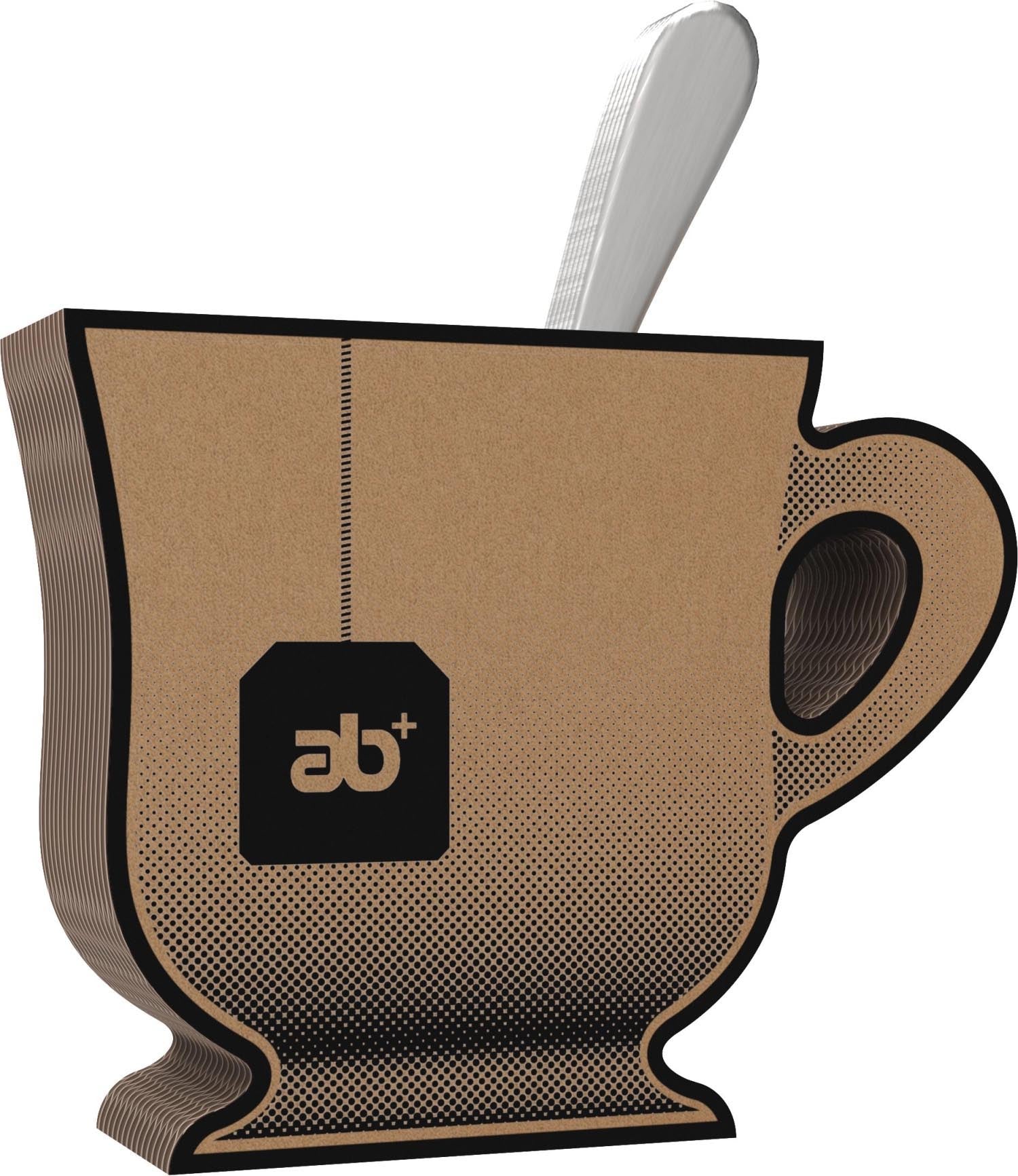 6er Set POP Teelöffel in Silber präsentiert im Onlineshop von KAQTU Design AG. Besteck ist von Abert