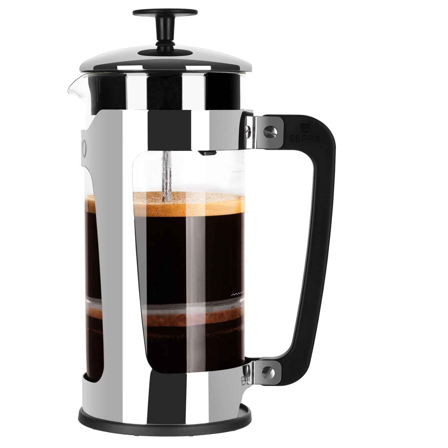Die Espro P5 French Press (532ml) bietet ein glänzendes Kunststoffdesign und doppelte Filter für aromatischen Kaffeegenuss.