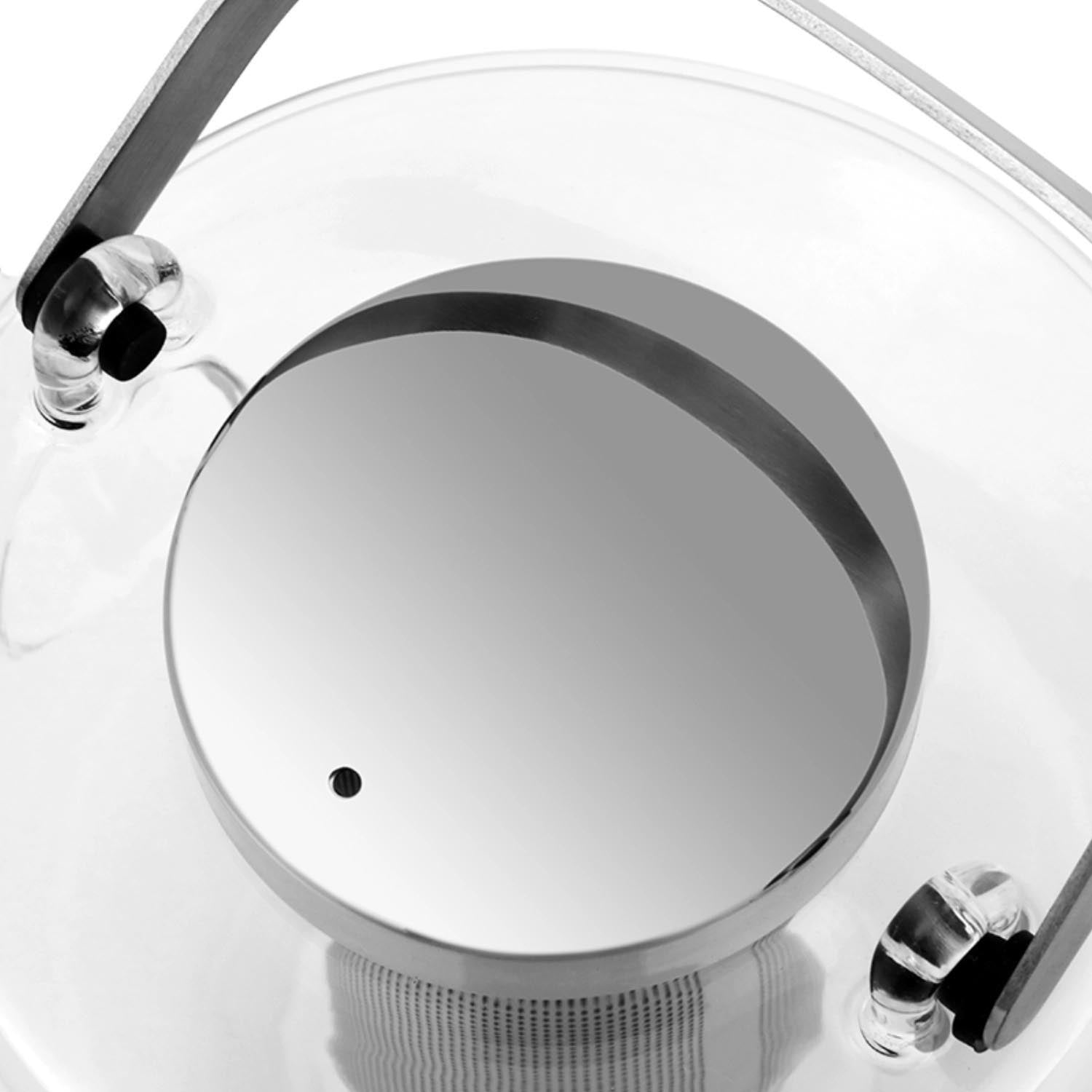 Grosser Bjorn Teekrug (1.2l) aus robustem Borosilikatglas von Viva, ideal für stilvollen Teegenuss.