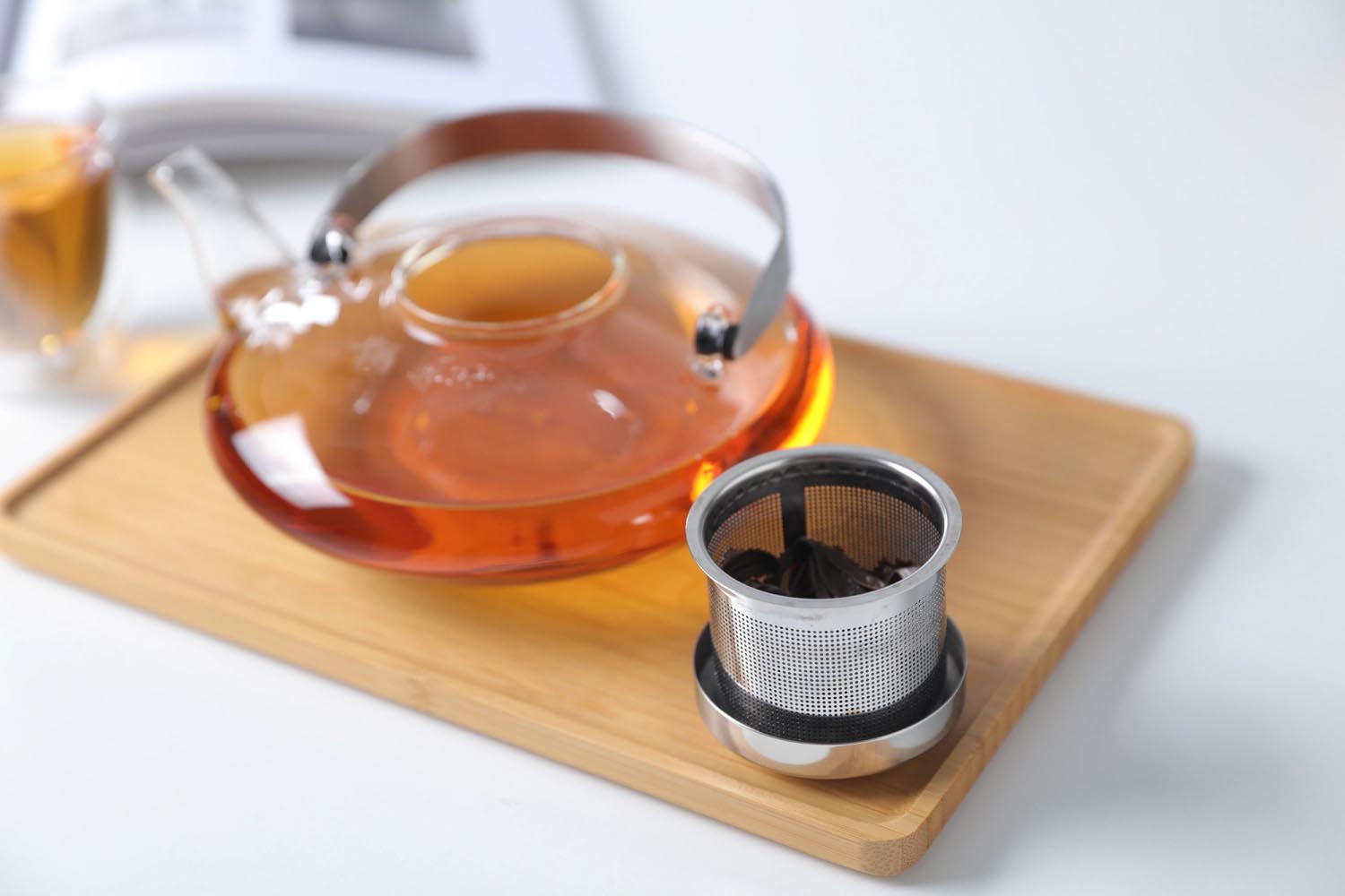 Moderner 0.55l Teekrug aus Glas von Viva, perfekt für stilvolles Teetrinken und elegantes Servieren in jedem Ambiente.