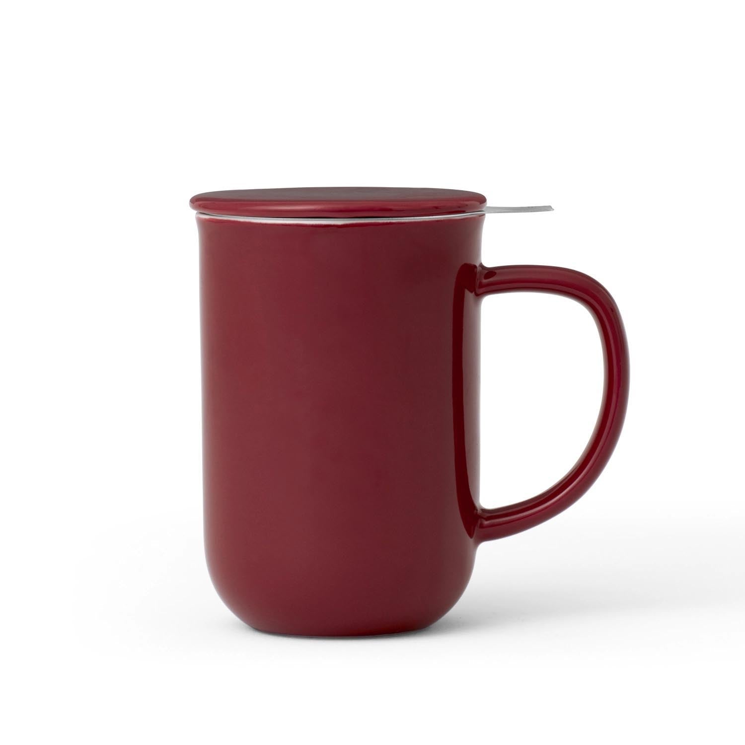 Minima Balance Teetasse 500ml H14cm Porzellan cranberry in Rot präsentiert im Onlineshop von KAQTU Design AG. Tasse ist von Viva