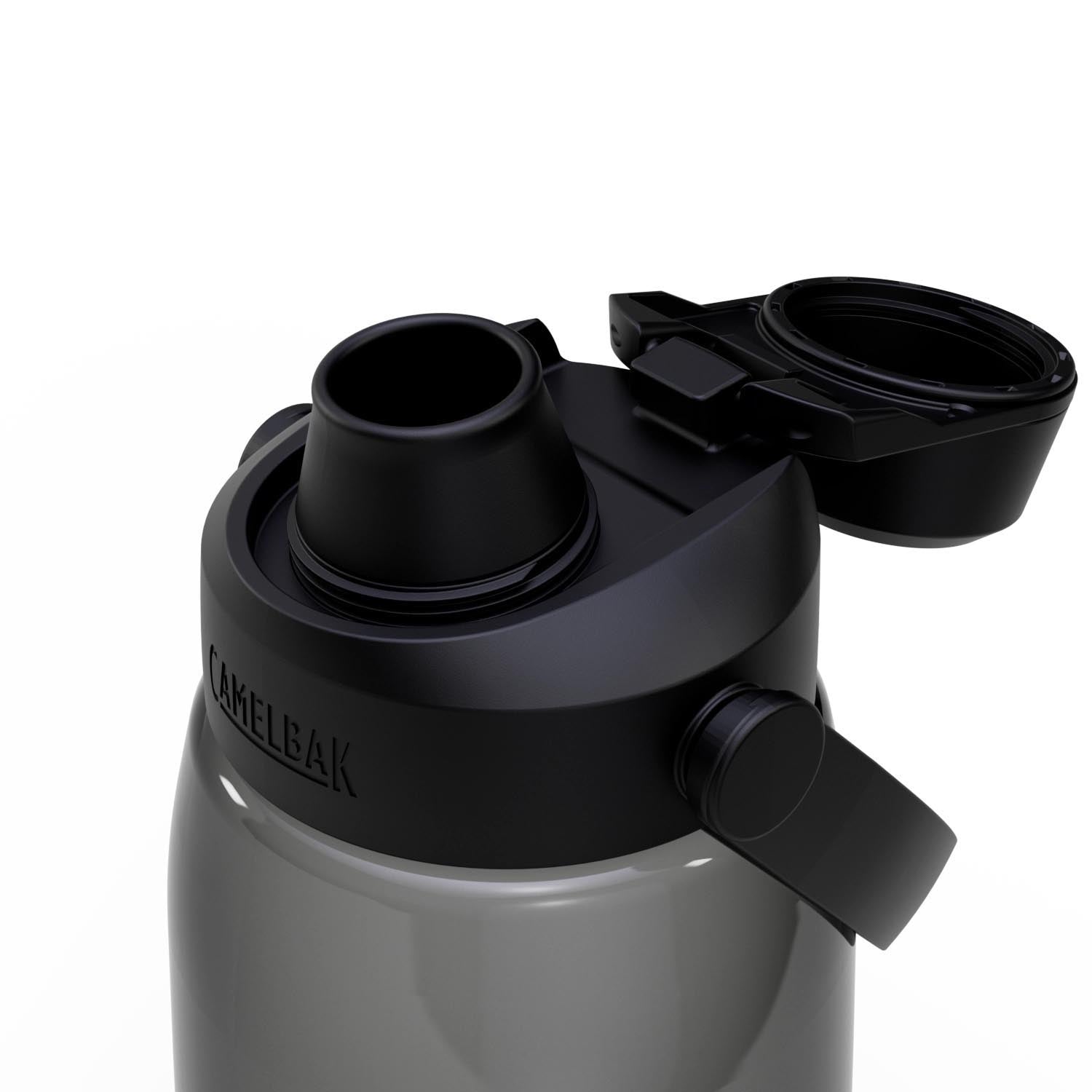 Die CamelBak Thrive Chug 1.0L in Charcoal ist eine robuste, auslaufsichere Flasche, perfekt für Alltag, Sport und unterwegs.