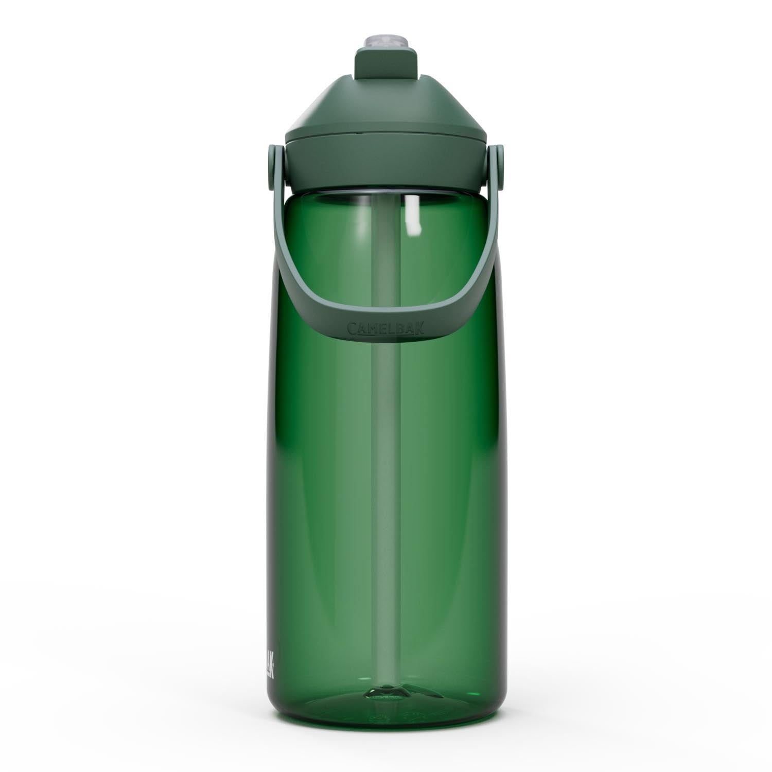 Die CamelBak Thrive Flip Straw 1.0L in Forest Green ist eine stilvolle, praktische Trinkflasche mit innovativem Flip-Strohhalm-Design.