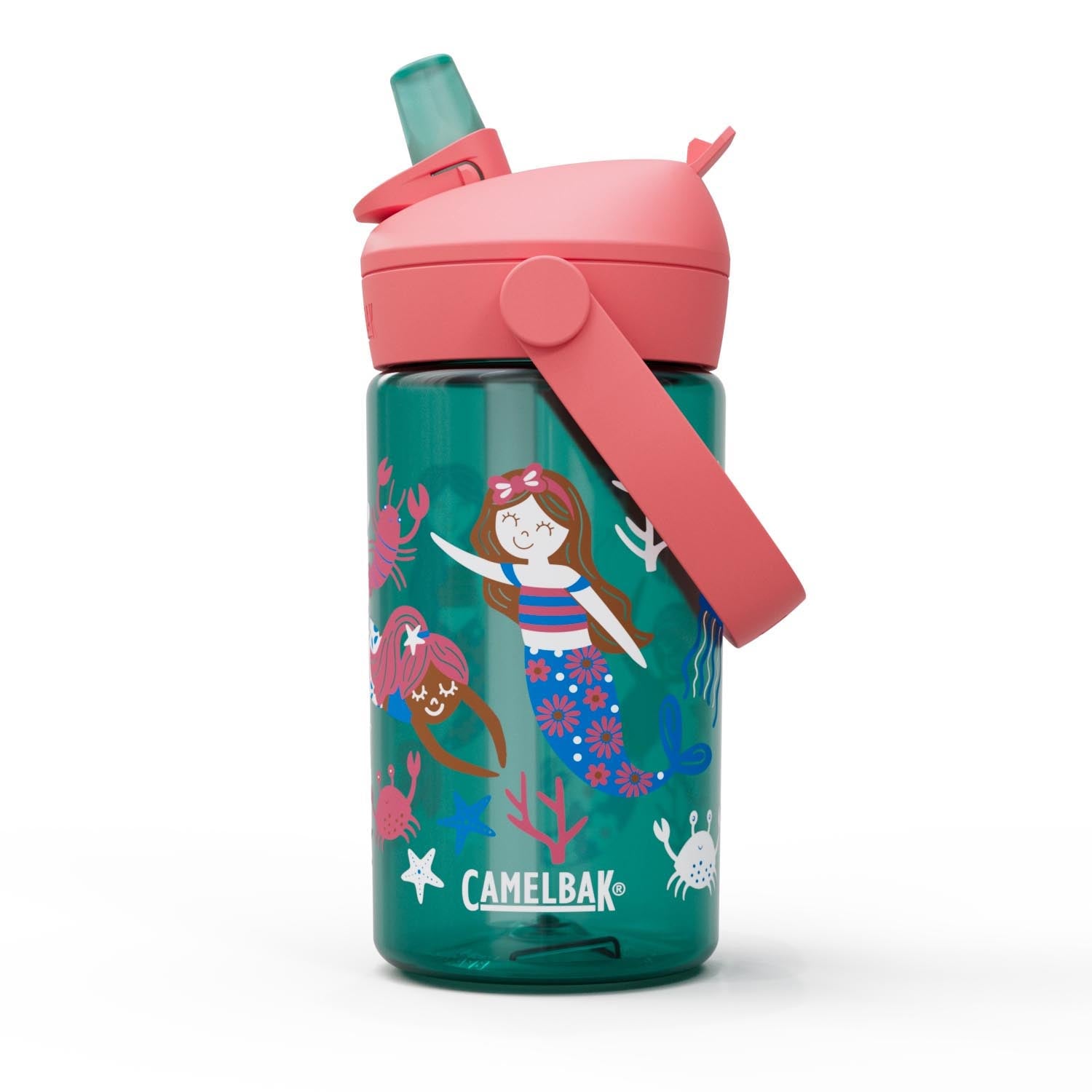 Thrive Flip Straw Kids 0.4l mermaid friends in Mehrfarbig präsentiert im Onlineshop von KAQTU Design AG. Trinkflasche ist von Camelbak