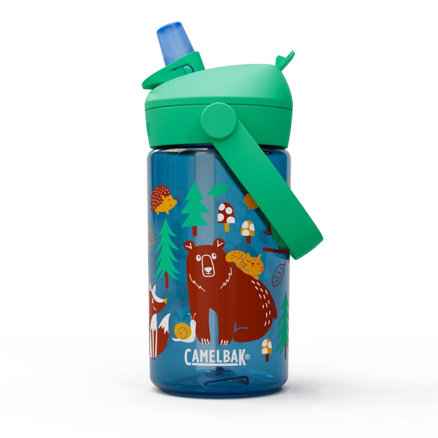 Thrive Flip Straw Kids 0.4l friendly forest in Mehrfarbig präsentiert im Onlineshop von KAQTU Design AG. Trinkflasche ist von Camelbak