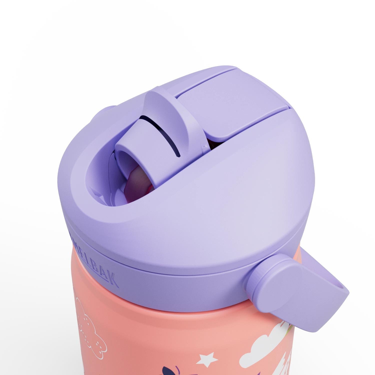 Die Camelbak Kinderflasche Thrive Flip Straw 0.35l mit magischem Einhorn-Design hält Getränke frisch und ist perfekt für unterwegs.