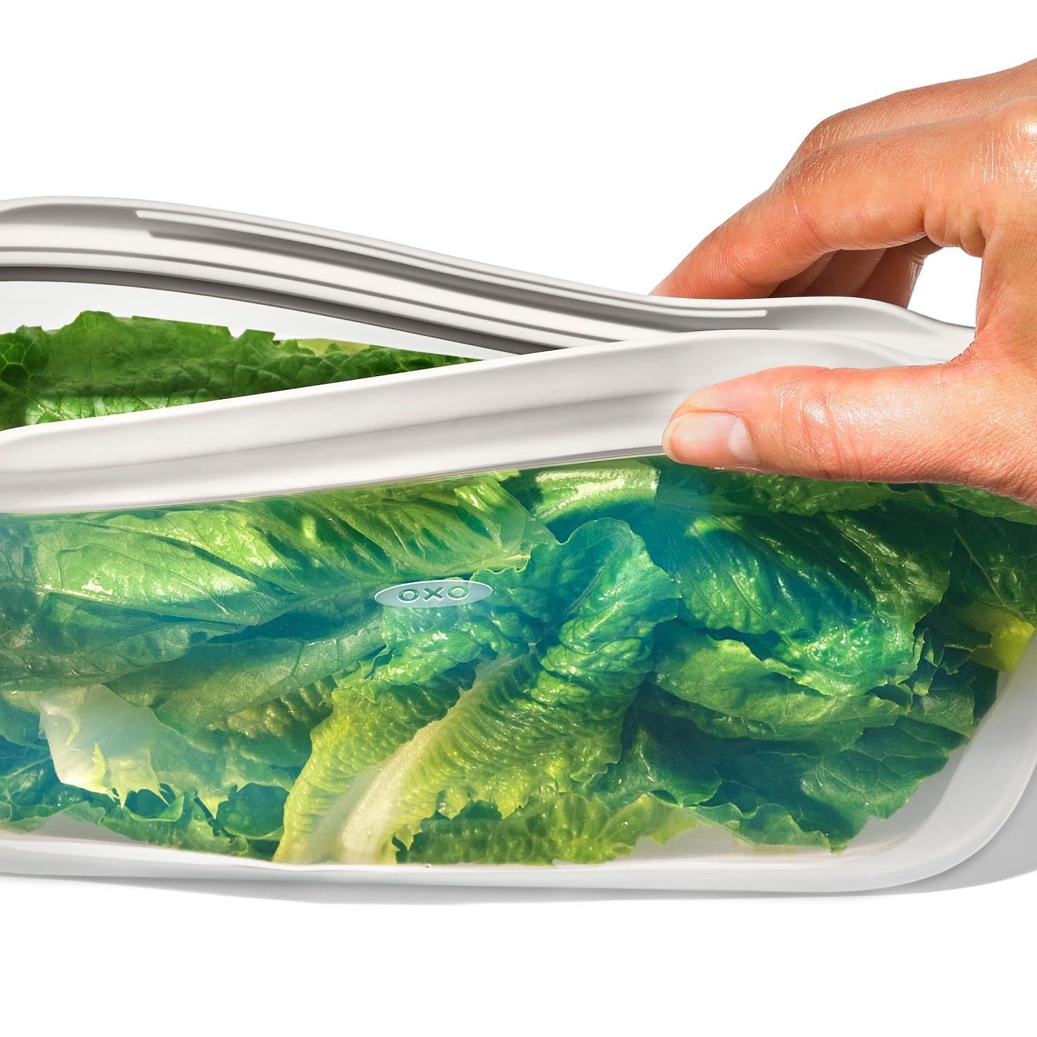 Die OXO Good Grips Silikon-Tasche (332ml) ist perfekt für Lebensmittel, auslaufsicher, wiederverwendbar und umweltfreundlich.