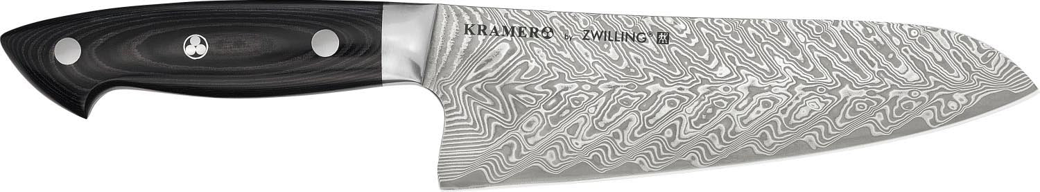Kramer Euro Stainless Santoku 18cm in Schwarz präsentiert im Onlineshop von KAQTU Design AG. Küchenmesser ist von Zwilling