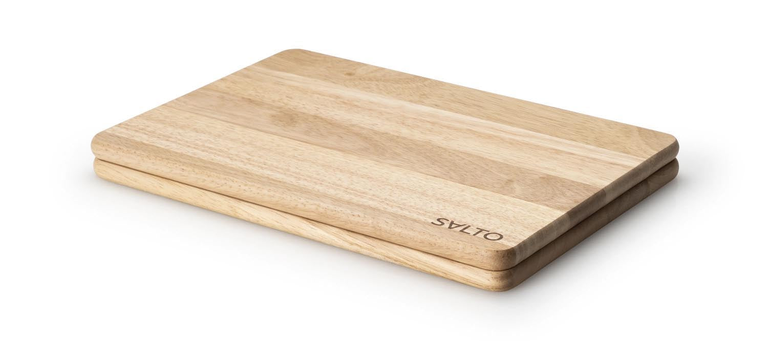SALTO Schneidebrett 2er, Gummibaumholz in Braun präsentiert im Onlineshop von KAQTU Design AG. Schneidbrett ist von Continenta