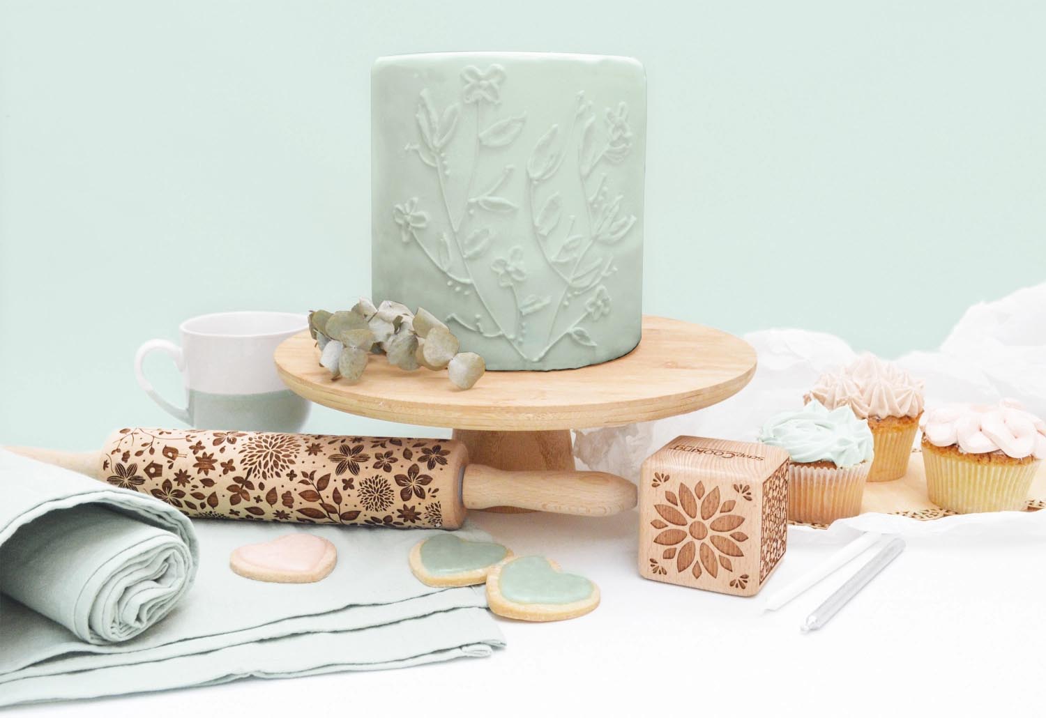 Natürliche Zuckerpaste 250g in Terracotta von Scrap Cooking, ideal für kreative Dekorationen und einfach zu formen.