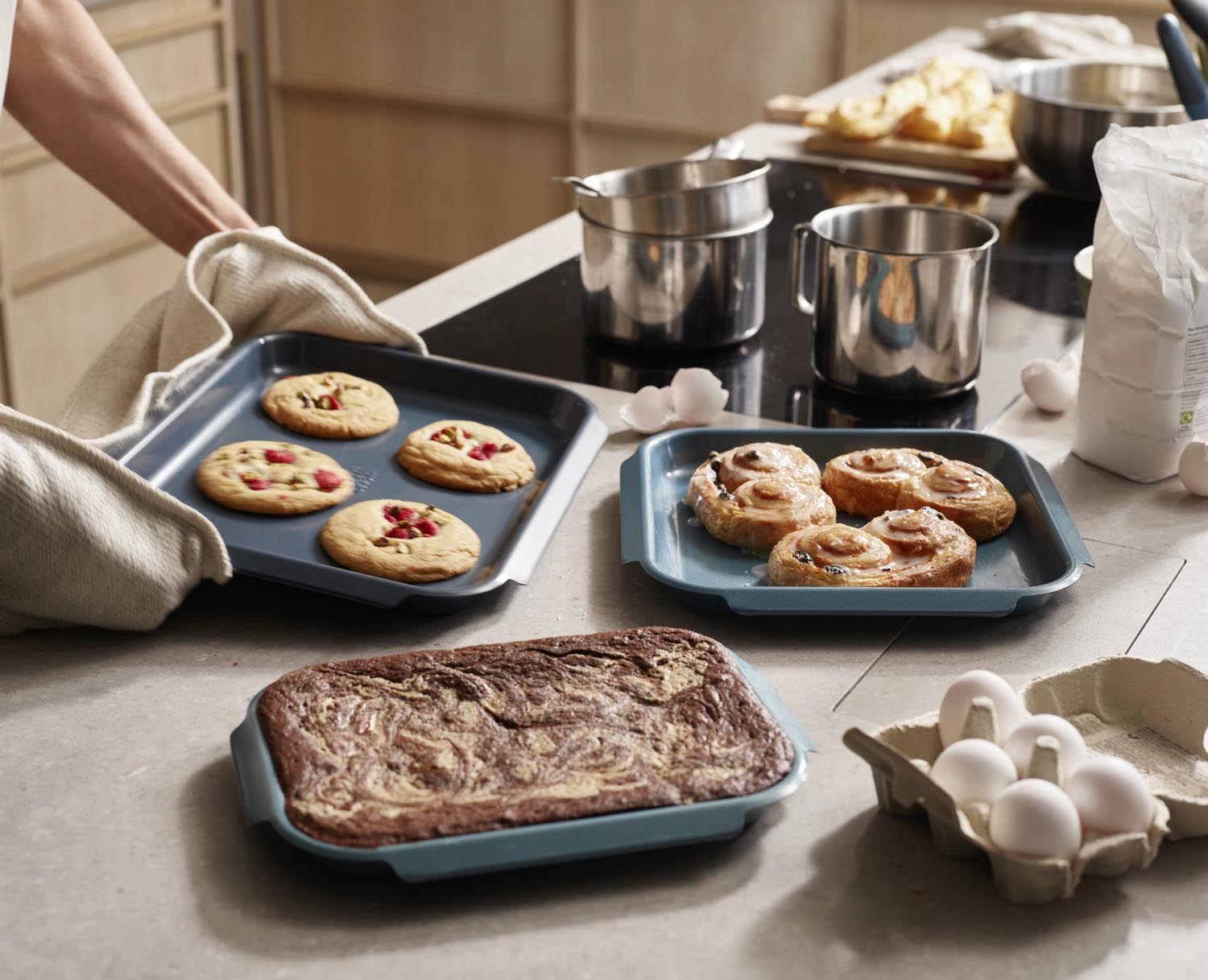 Optimieren Sie Ihre Backerfahrung mit dem 3er Set Nest Bake Backformen von Joseph Joseph – platzsparend, langlebig und perfekt für jede Küche!