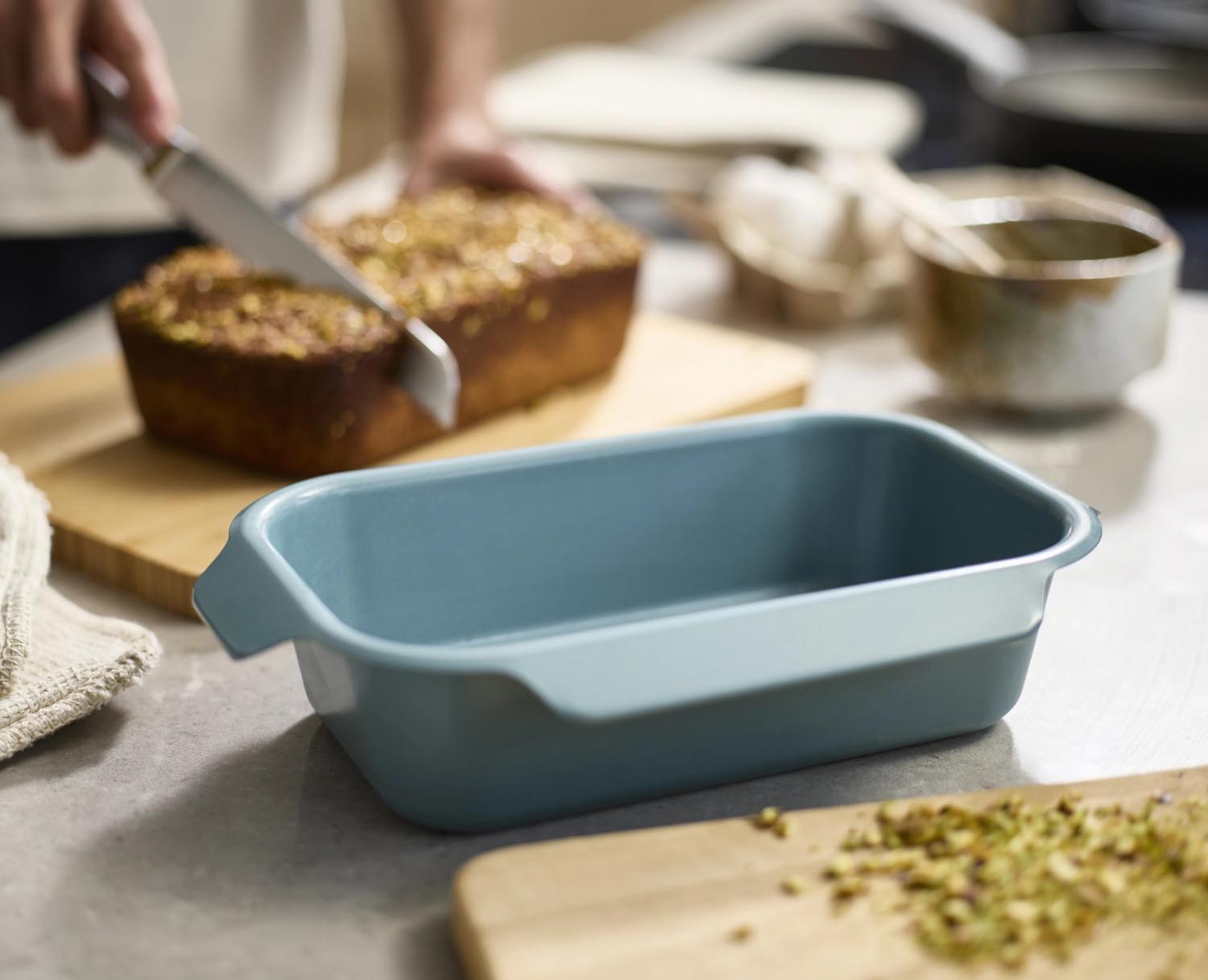 Joseph Joseph Nest Bake Backform 19x30x7cm, antihaftbeschichtet, langlebig, einfach zu reinigen, ideal für Kuchen und Backfreunde.