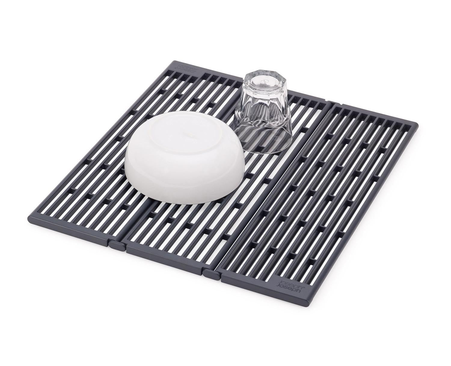 Faltbare Abtropfschale von Joseph Joseph, perfekt für Spülen, platzsparend und funktional, ideal für jede moderne Küche.