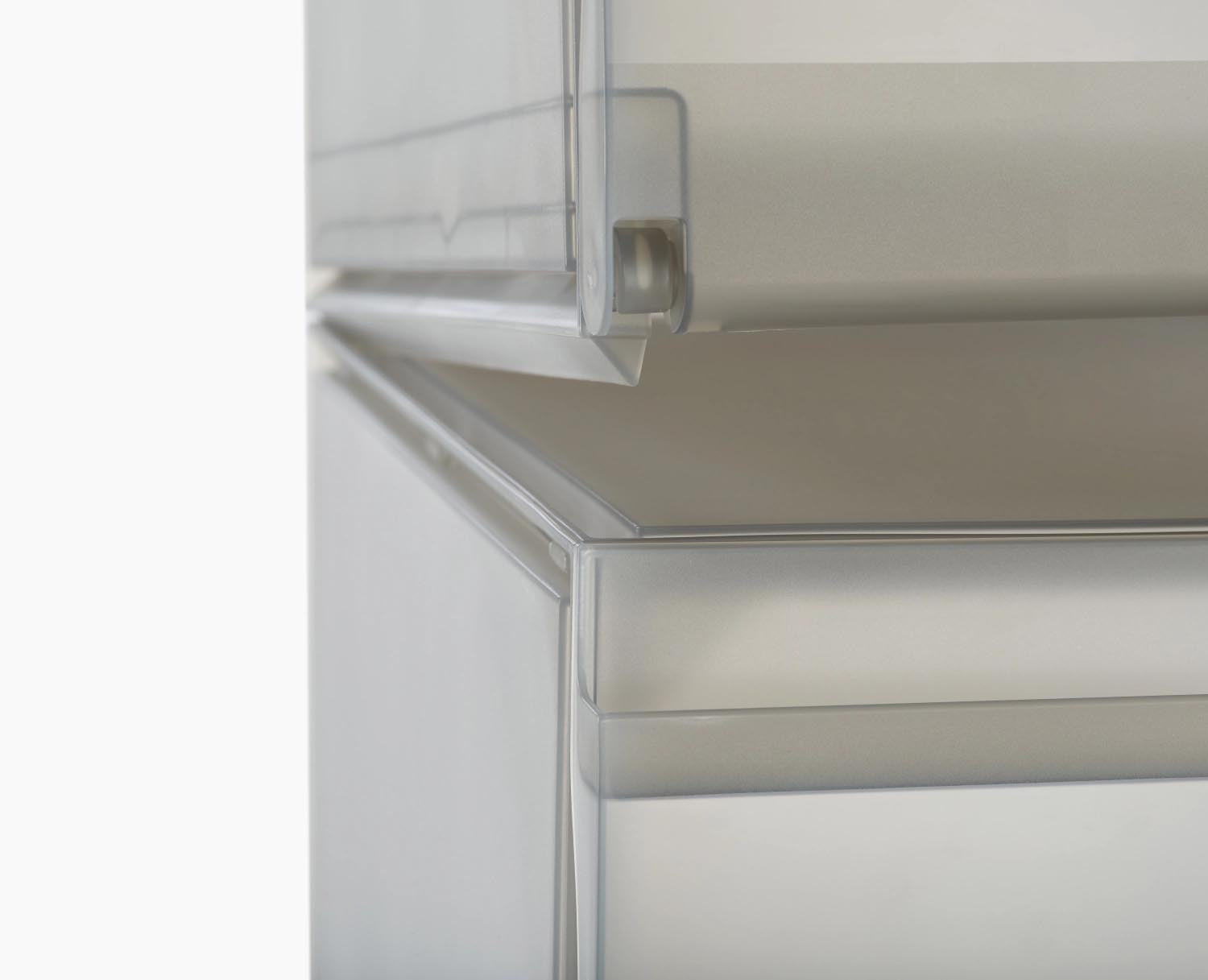 Stylisches 6er Set ShoeCase von Joseph Joseph in Grau. Robuste, stapelbare Boxen (22x28x36cm) für optimale Schuhaufbewahrung und -sichtbarkeit.