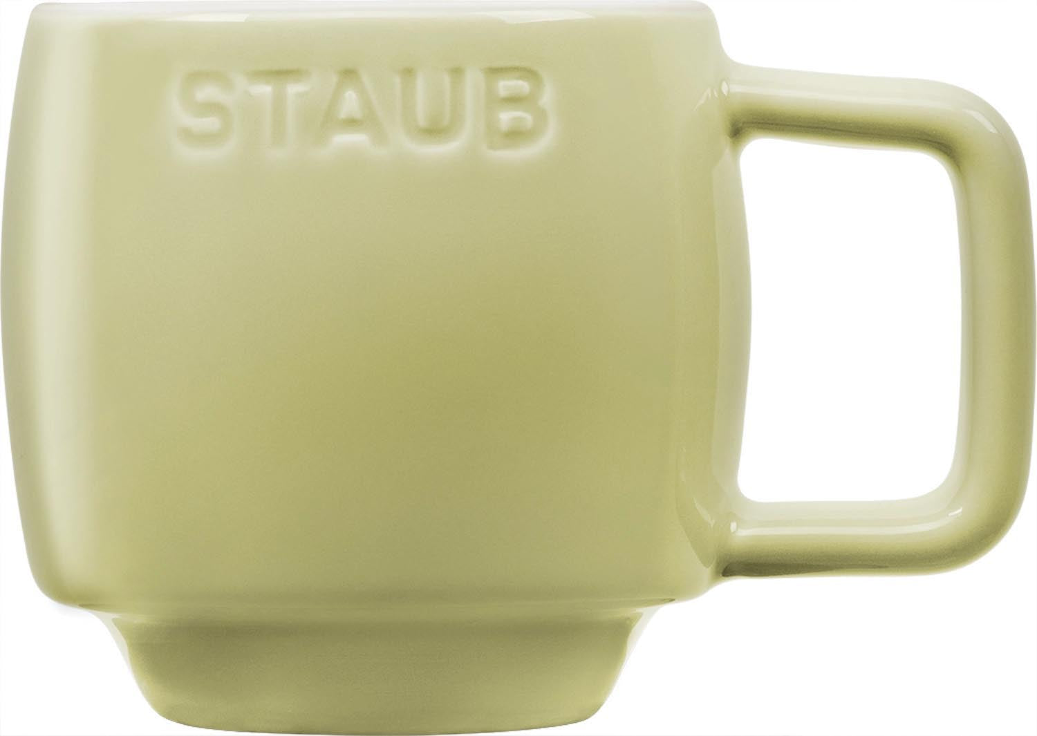 6-teiliges Tassenset von Staub, 100 ml, aus hochwertiger Keramik, ideal für Espresso, stilvolles Design für Kaffeegenuss.