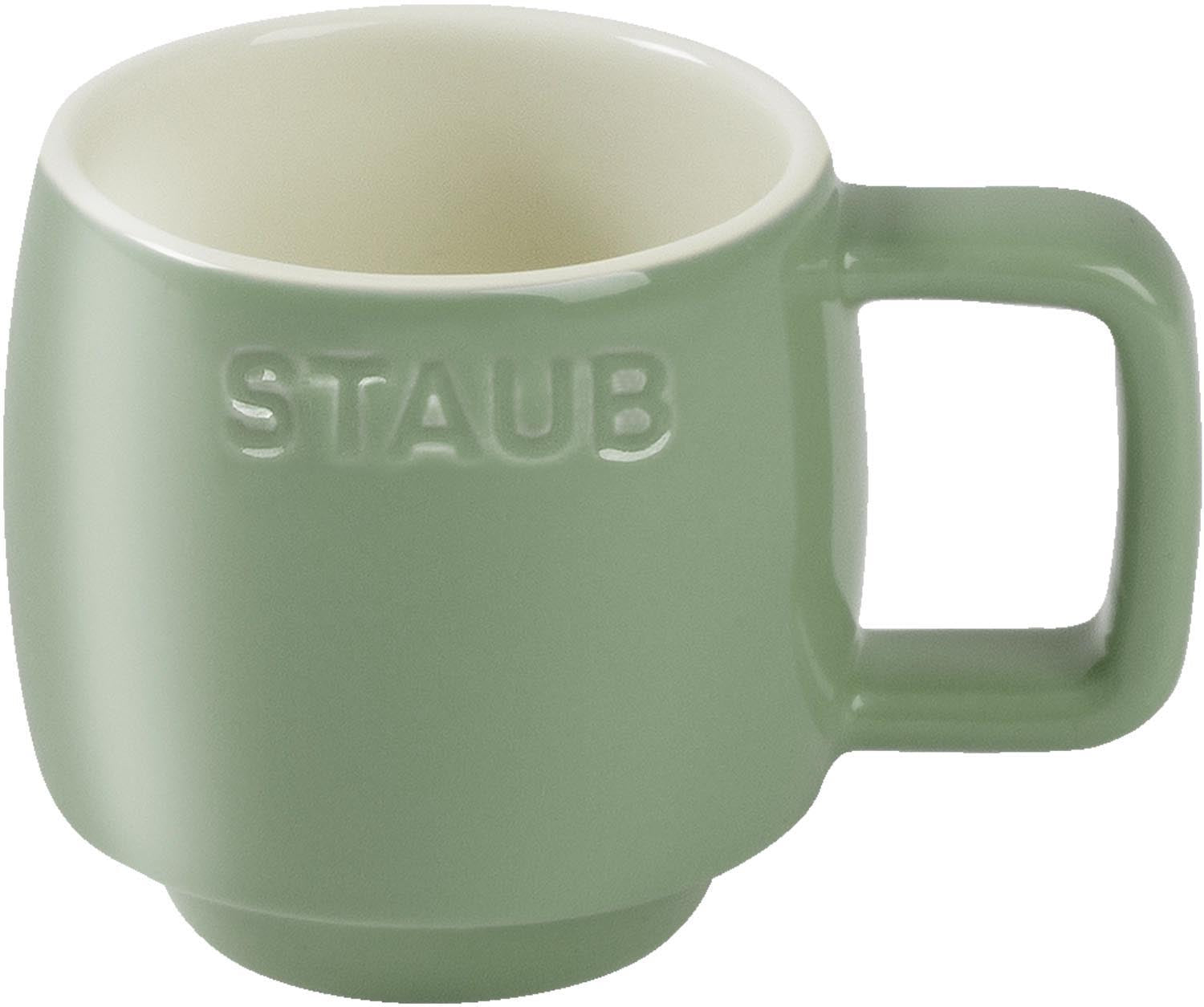 Tasse Eucalyptus XS 100ml in Grün präsentiert im Onlineshop von KAQTU Design AG. Espressotassen ist von Staub