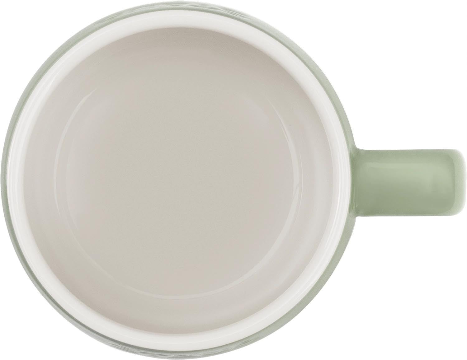 Elegante 250ml Tasse von Staub in Eucalyptus-Grün, ideal für Kaffee oder Tee, aus hochwertiger Keramik gefertigt.