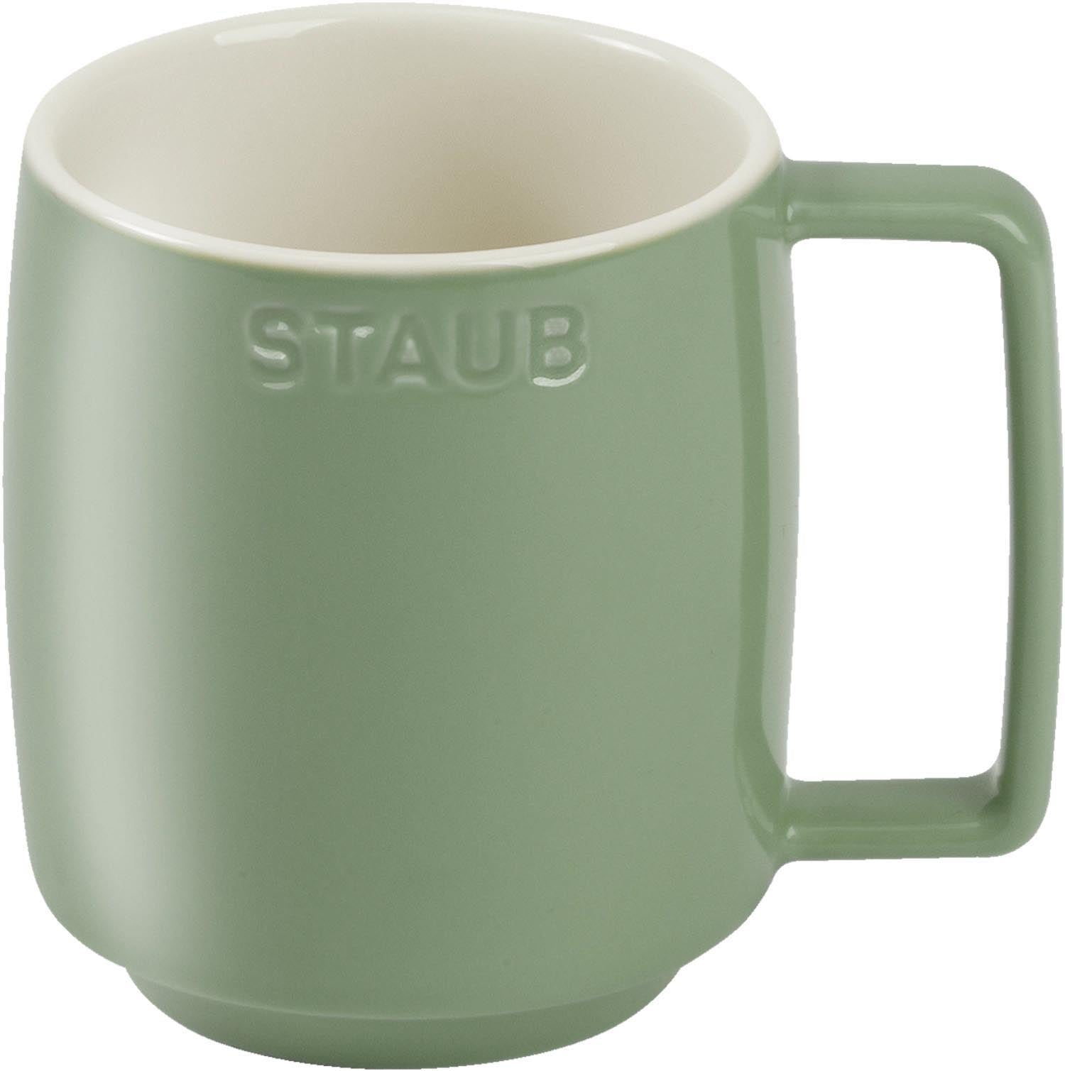 Tasse Eucalyptus M 350ml in Grün präsentiert im Onlineshop von KAQTU Design AG. Espressotassen ist von Staub