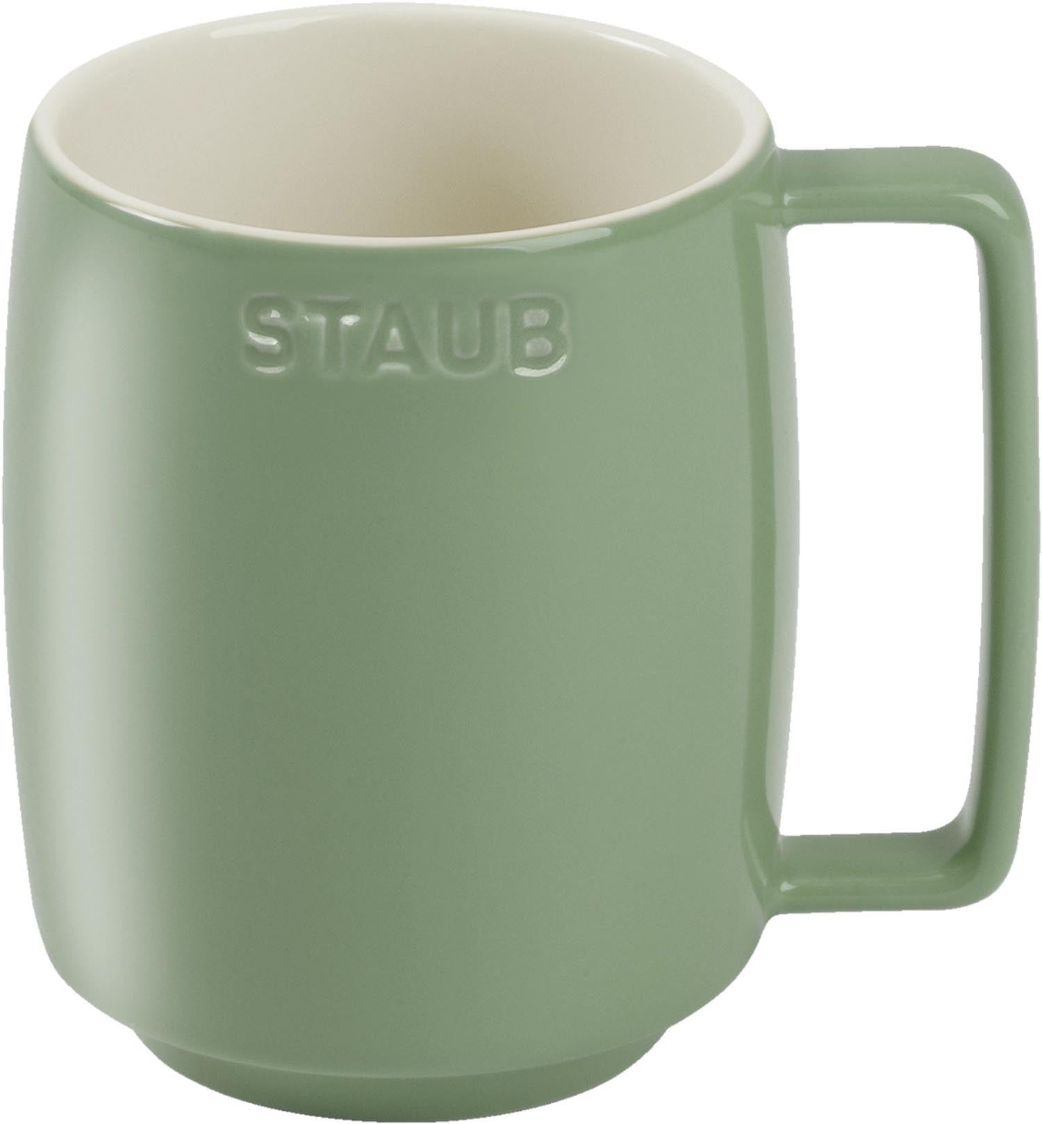 Tasse Eucalyptus L 475ml in Grün präsentiert im Onlineshop von KAQTU Design AG. Espressotassen ist von Staub