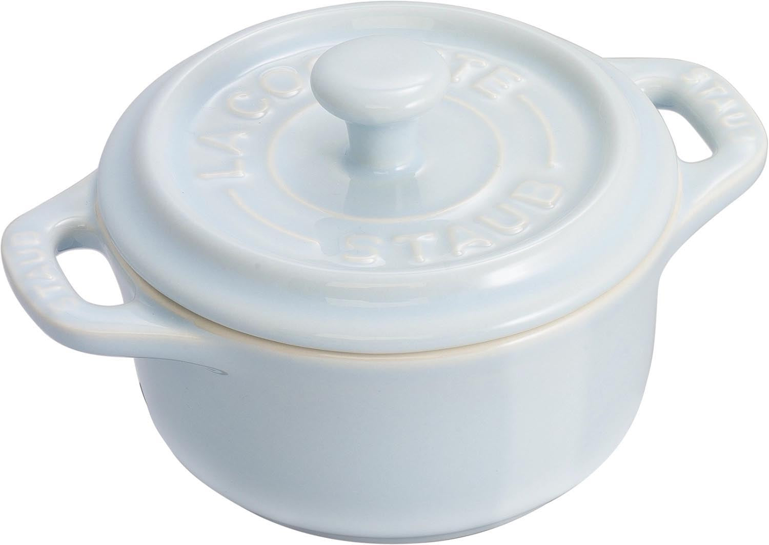 6-teiliges Mini-Cocotte-Set von Staub, perfekt für individuelles Servieren und Kochen kleiner Portionen mit Stil.