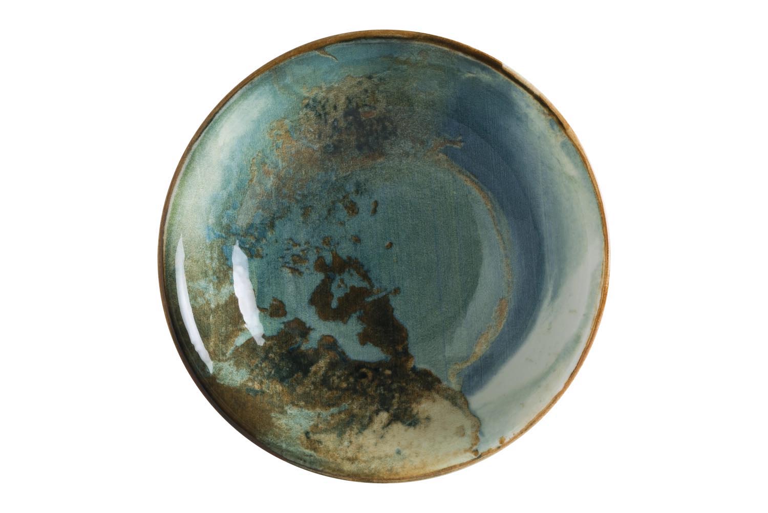 Futura Gourmet Teller tief D13cm in Blau präsentiert im Onlineshop von KAQTU Design AG. Teller ist von Bonna