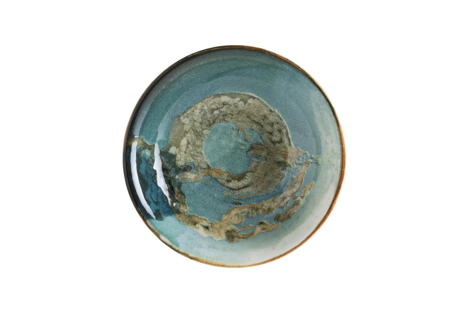 Futura Gourmet Teller tief D9cm in Blau präsentiert im Onlineshop von KAQTU Design AG. Teller ist von Bonna